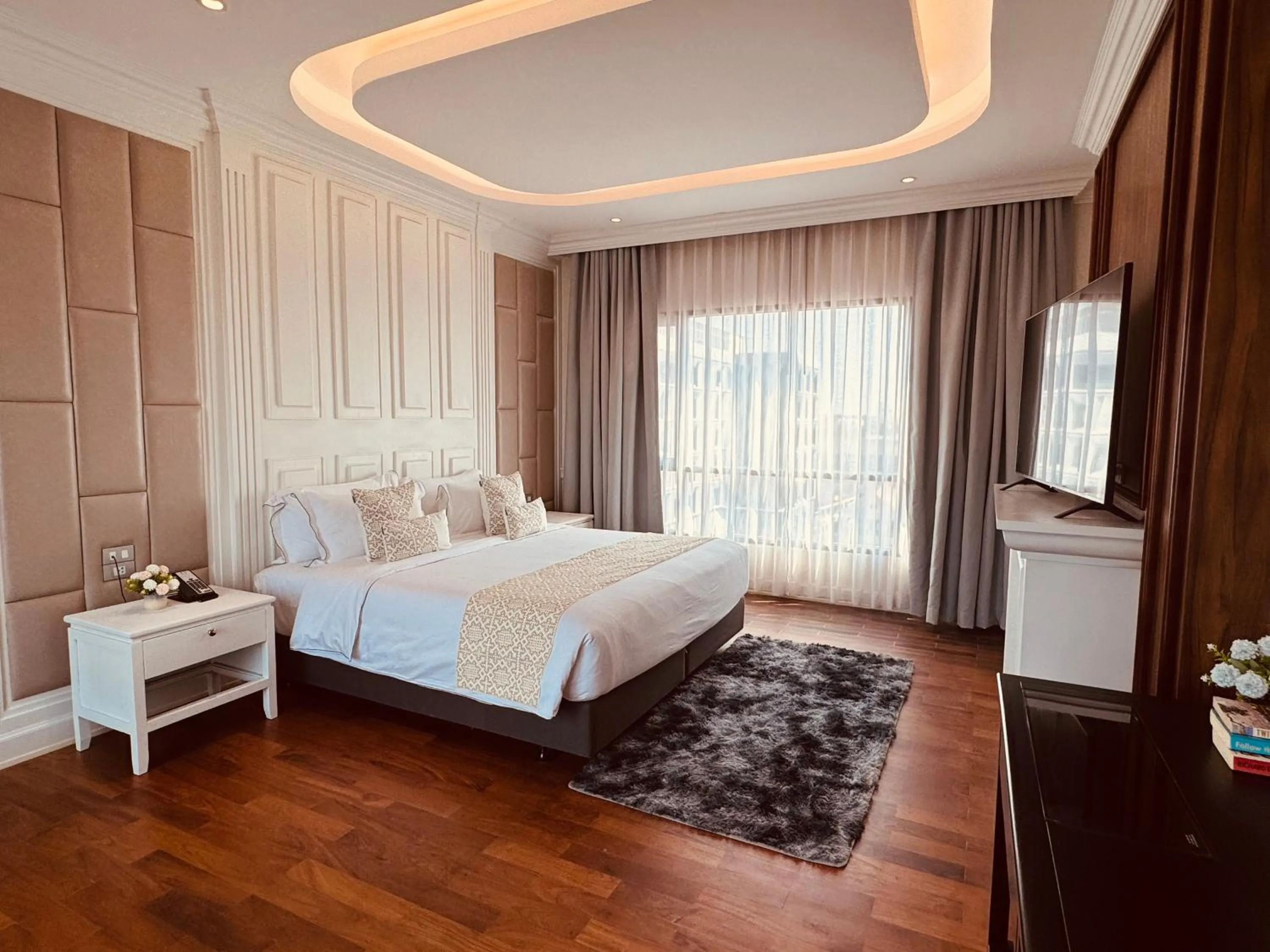 Bed in Mintra Hotel Vientiane