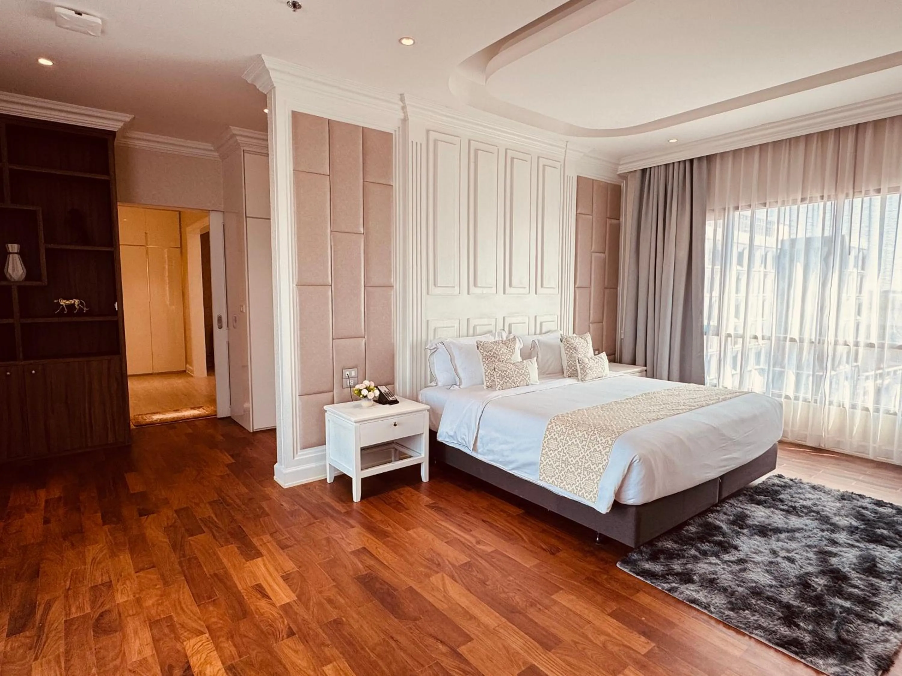 Bed in Mintra Hotel Vientiane