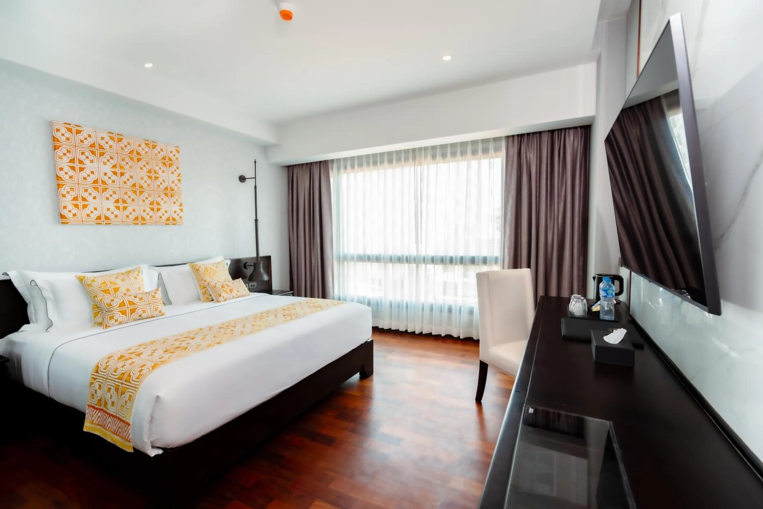 Bed in Mintra Hotel Vientiane