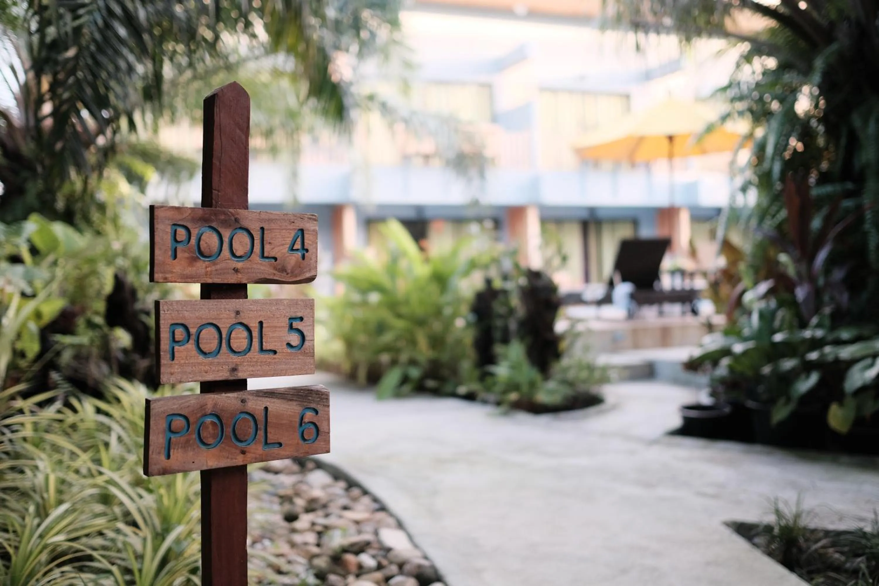 Decorative detail in Le Pes Villas