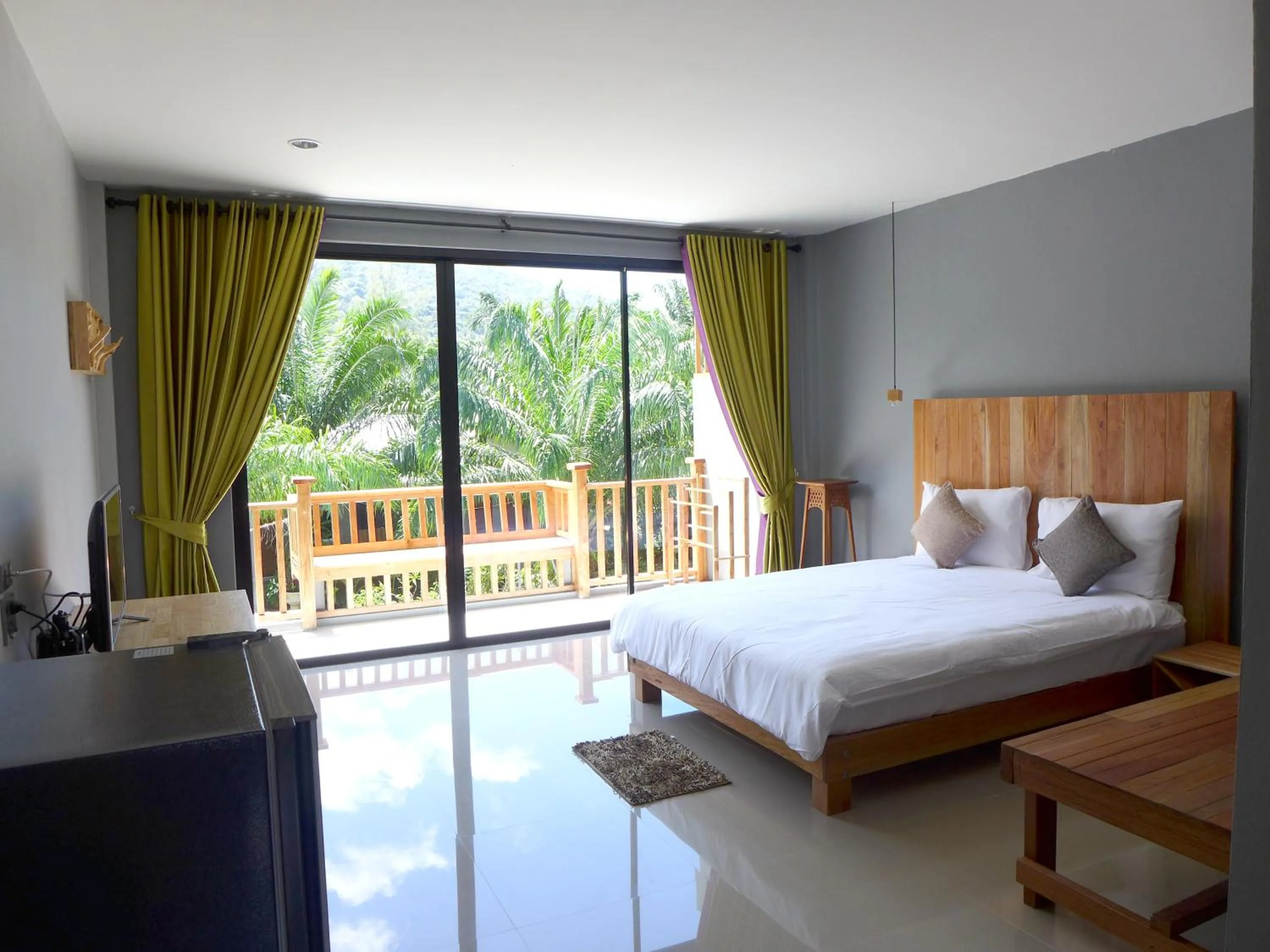 Decorative detail, Bed in Le Pes Villas