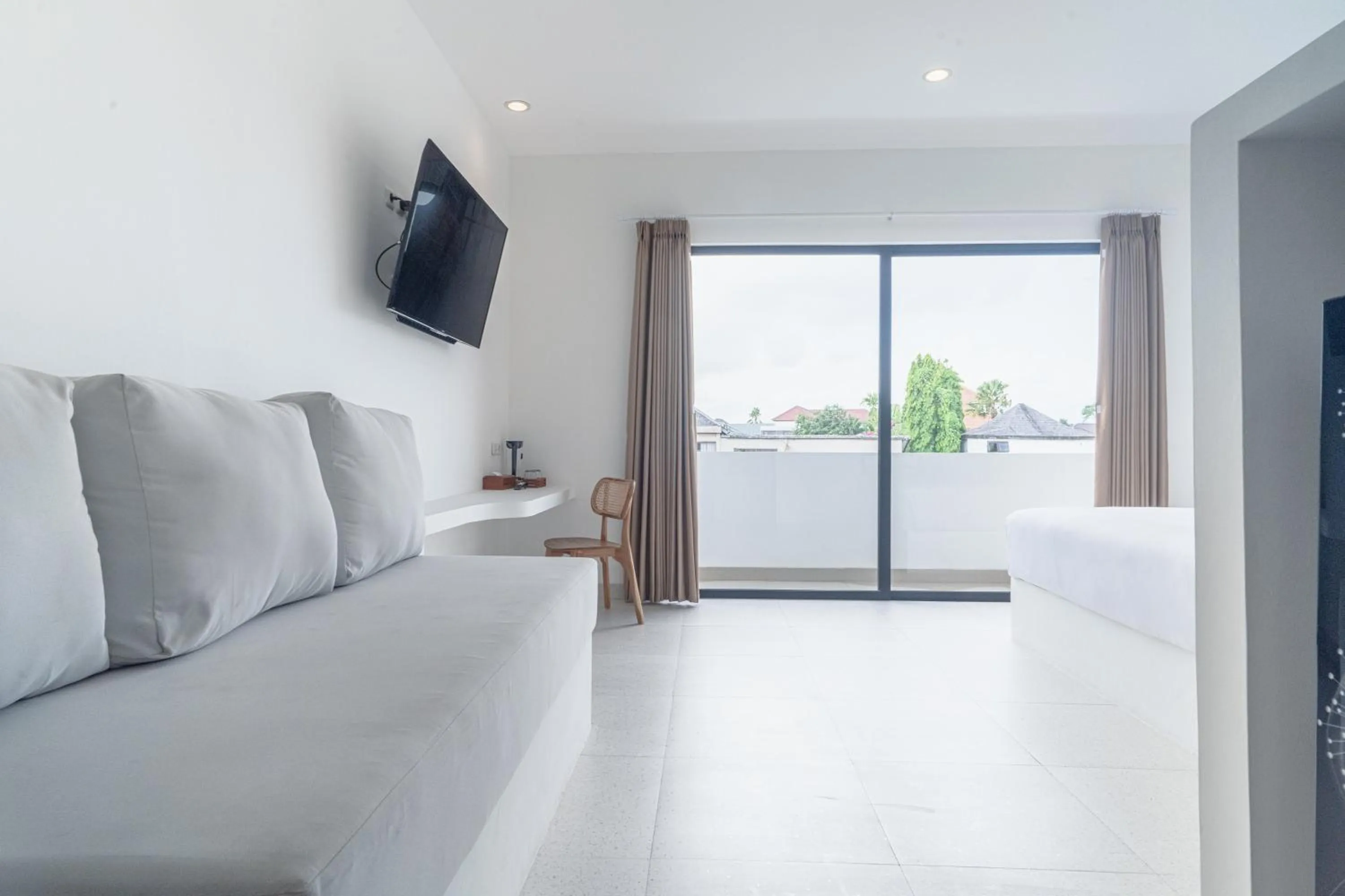 Living room, Bed in The Simore