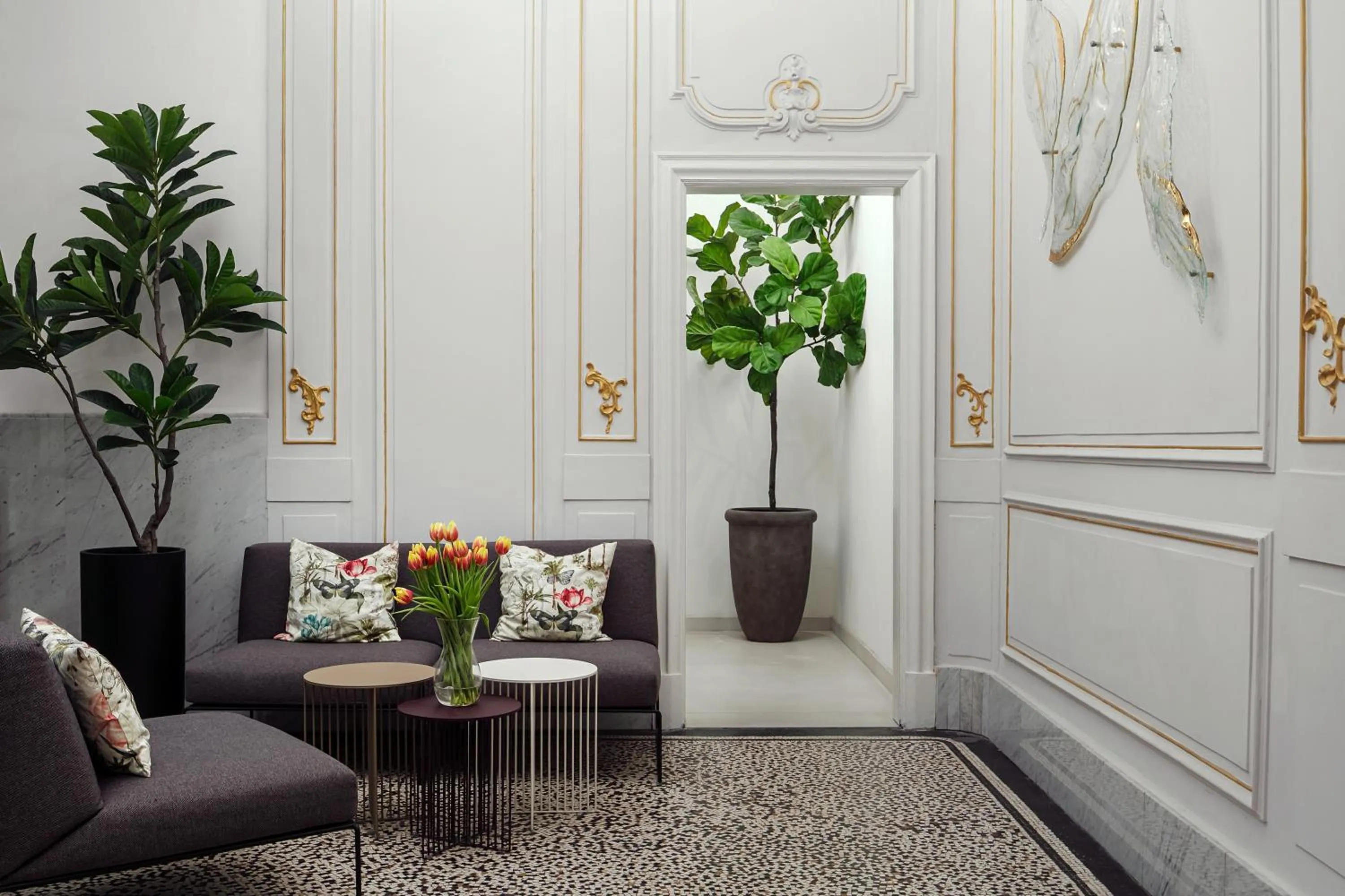 Lobby or reception in R16 Residences Prague