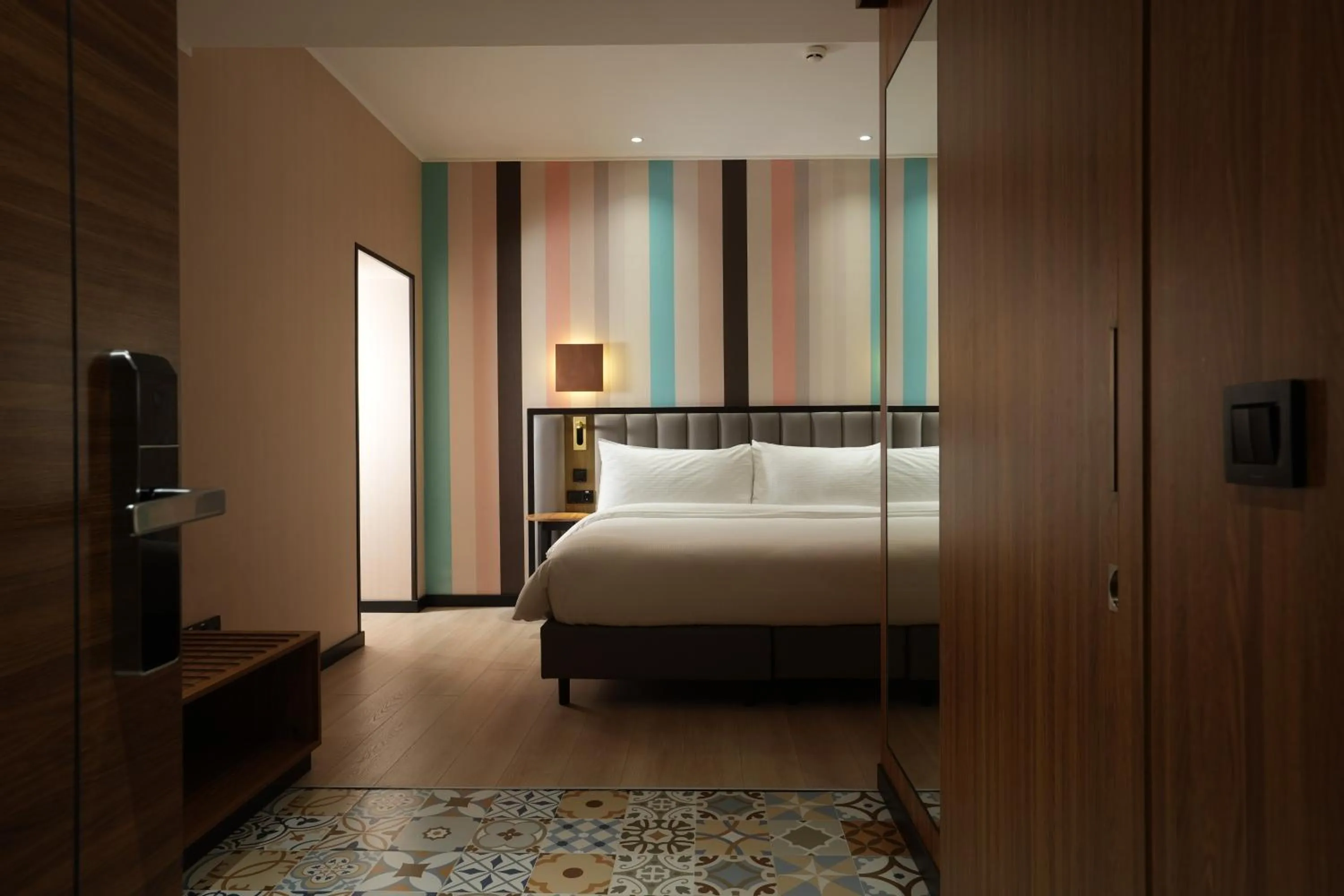 TV and multimedia, Bed in Ramada Encore by Wyndham Tashkent