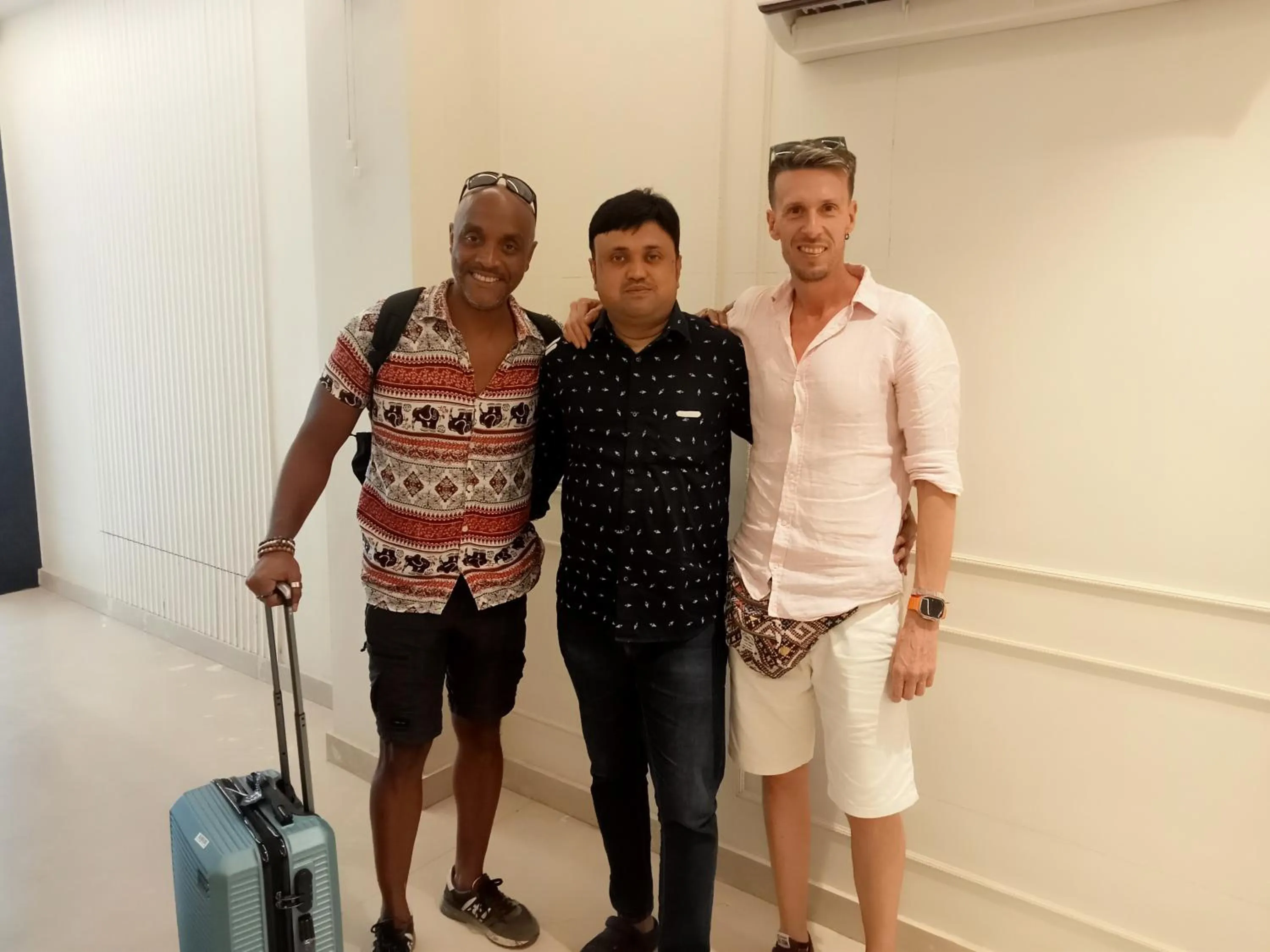 group of guests in HOTEL SHYAM PALACE INDIA AGRA