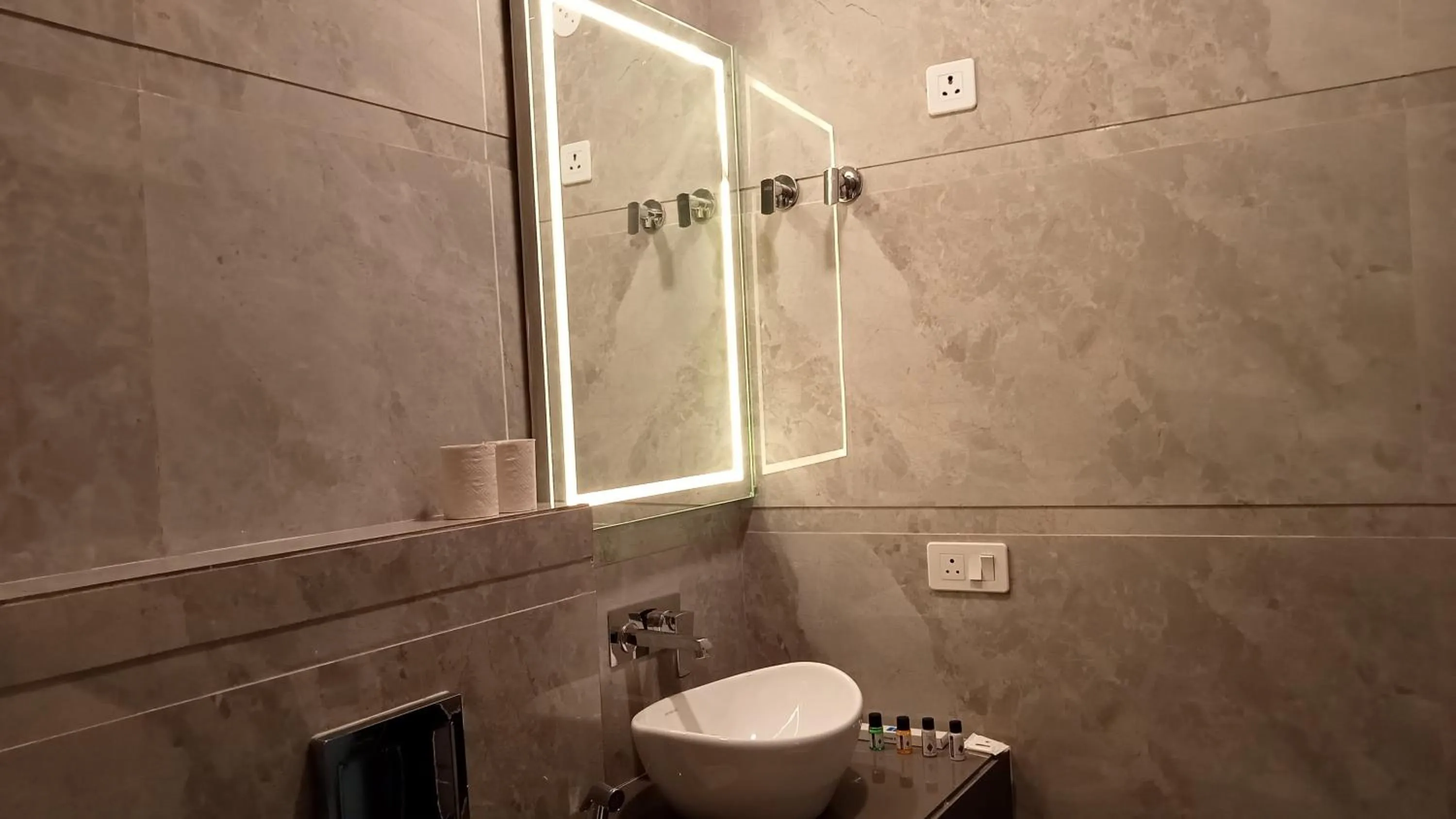 Toilet in HOTEL SHYAM PALACE INDIA AGRA