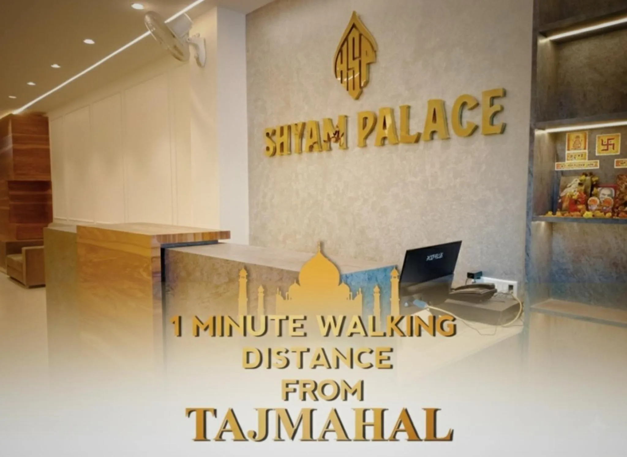 Lobby or reception in HOTEL SHYAM PALACE INDIA AGRA