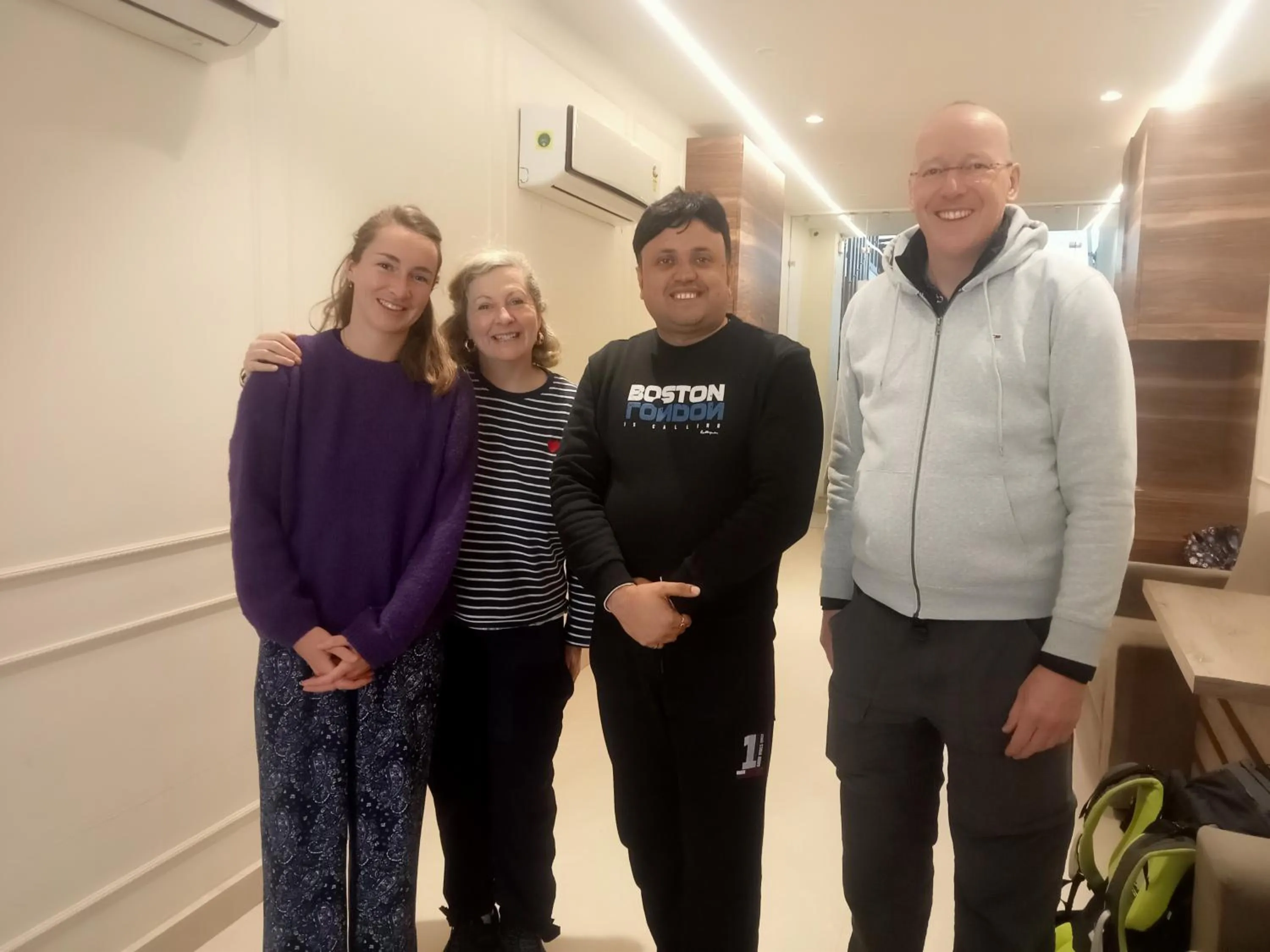 group of guests in HOTEL SHYAM PALACE INDIA AGRA