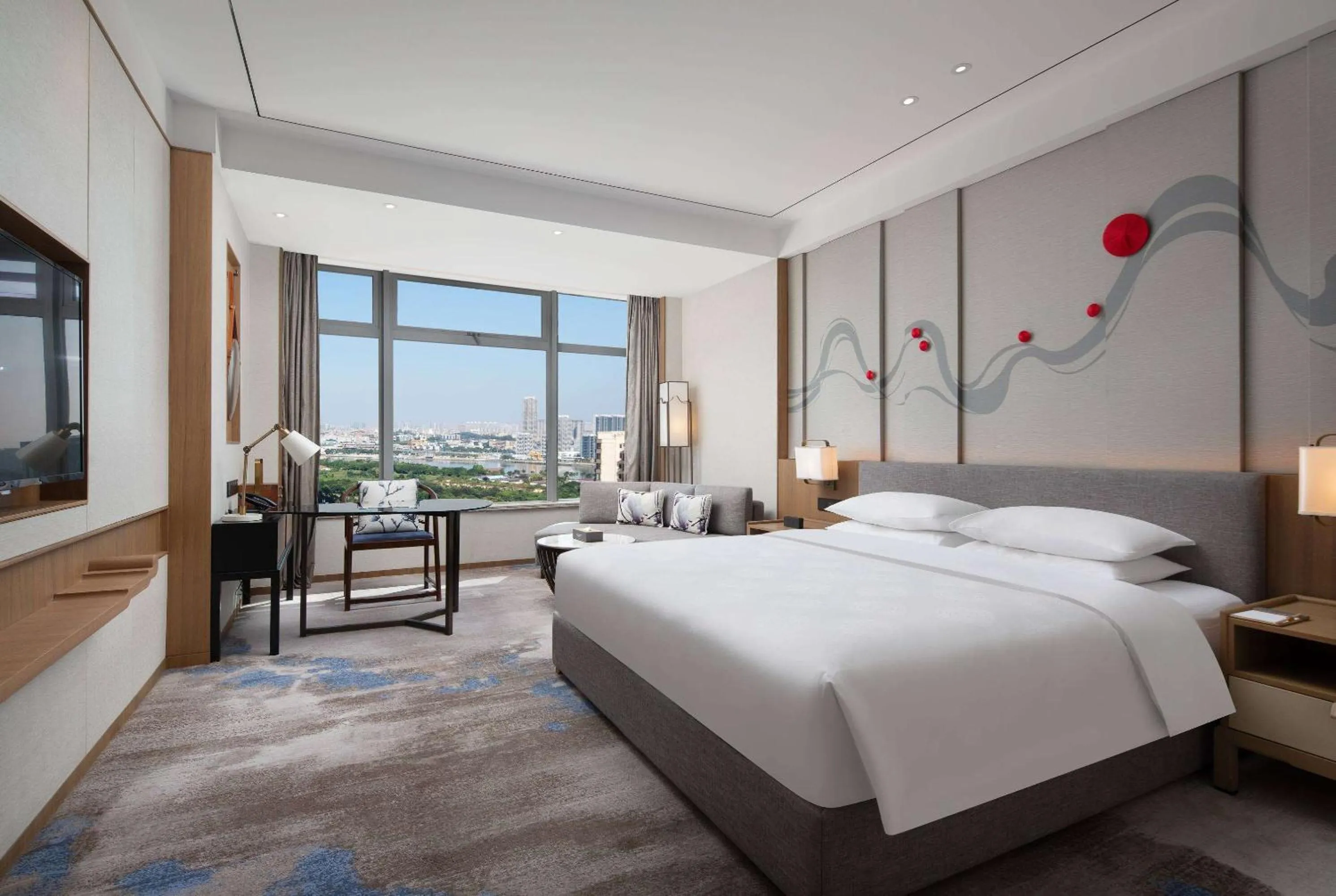 Photo of the whole room, Bed in Wyndham Garden Foshan Jinshazhou