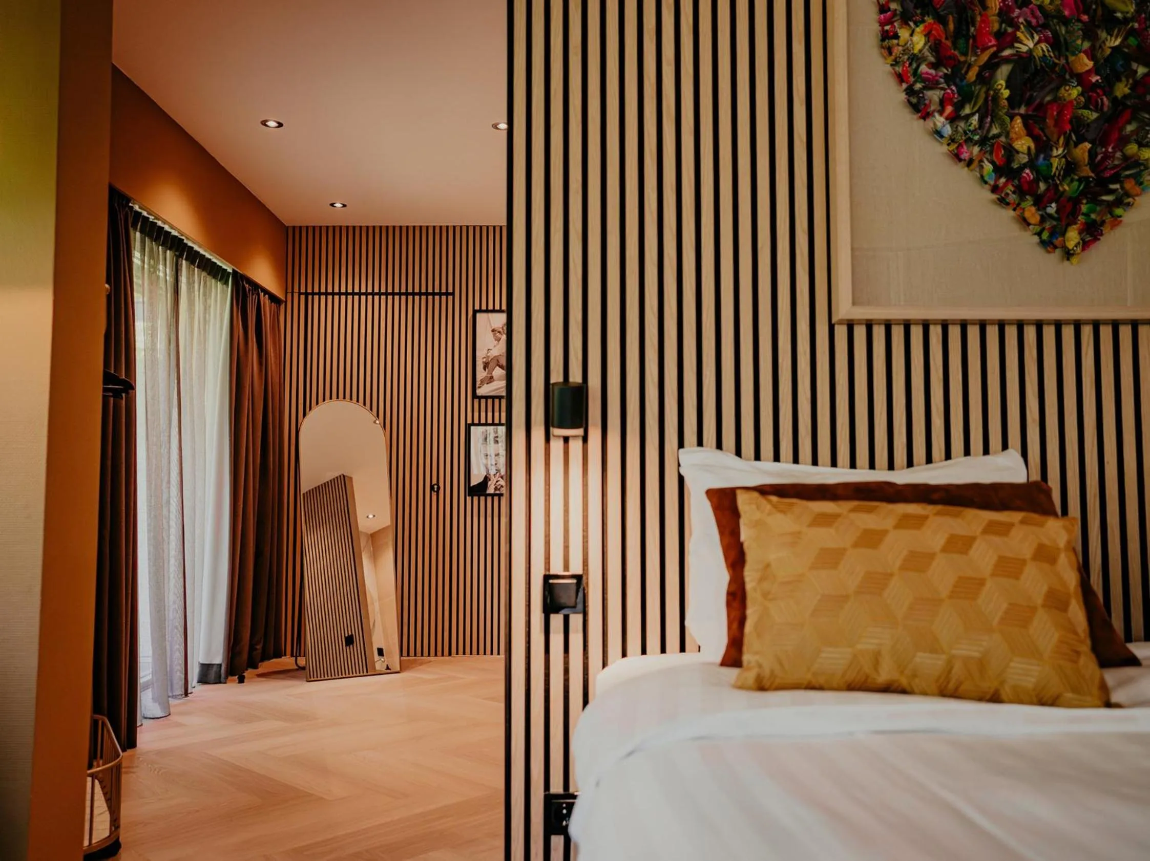 Bed in Hotel Heemskerk