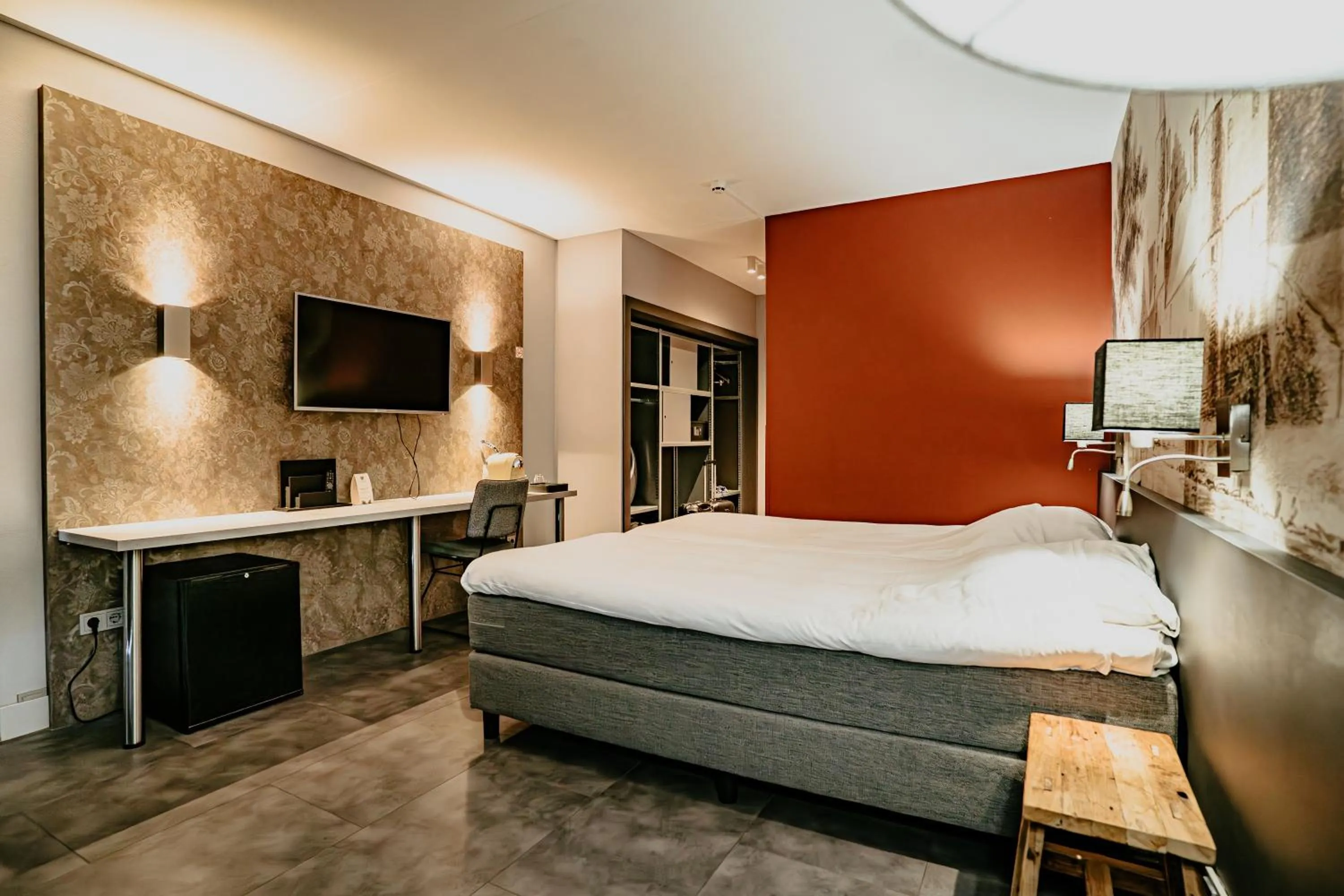 Bed in Hotel Heemskerk