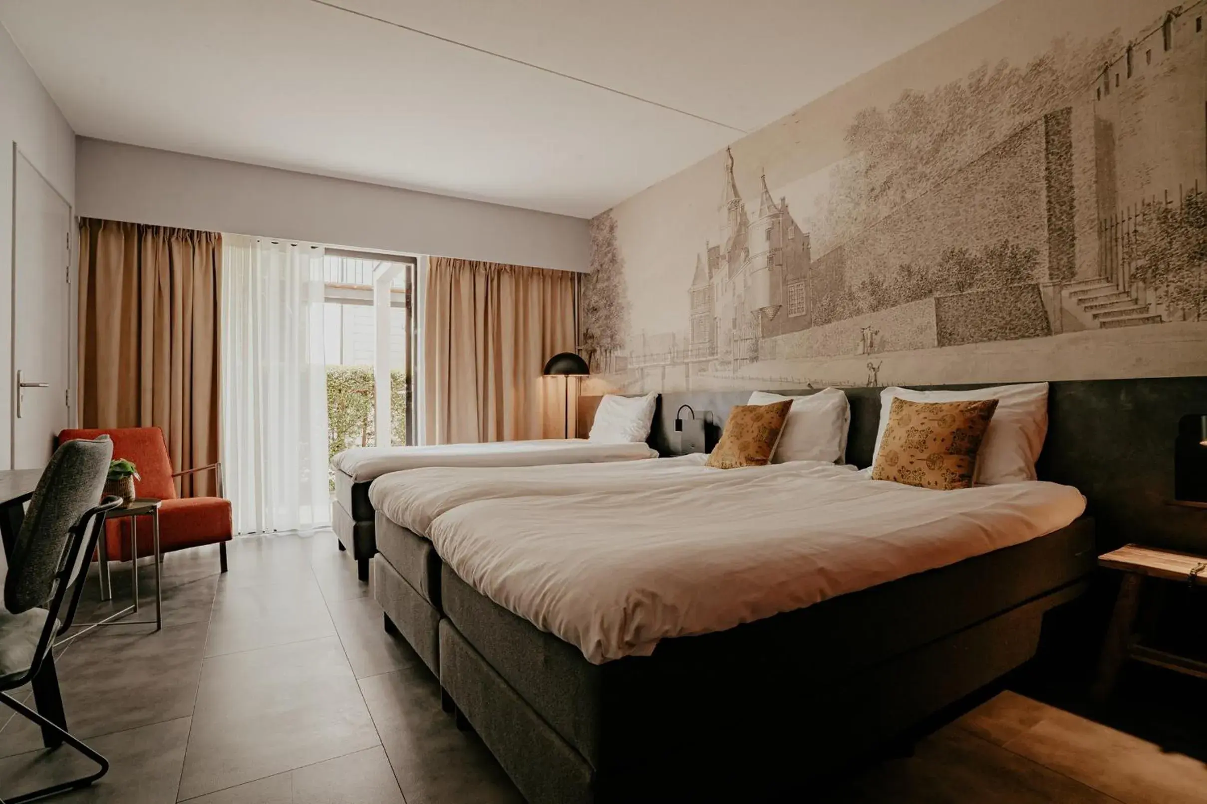 Bed in Hotel Heemskerk Bed in Hotel Heemskerk