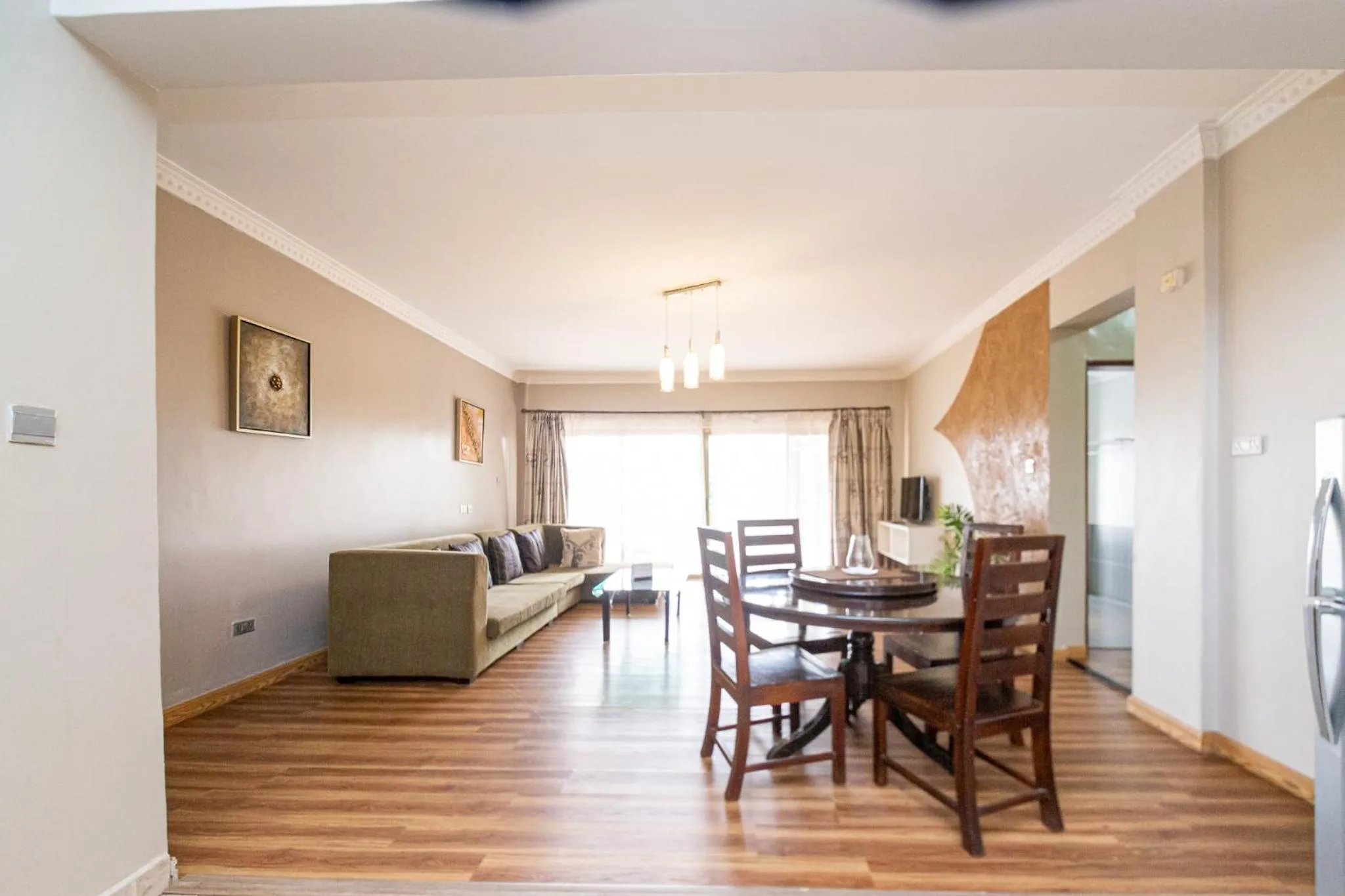 Living room, Bed in Eldon Apartments & Suites