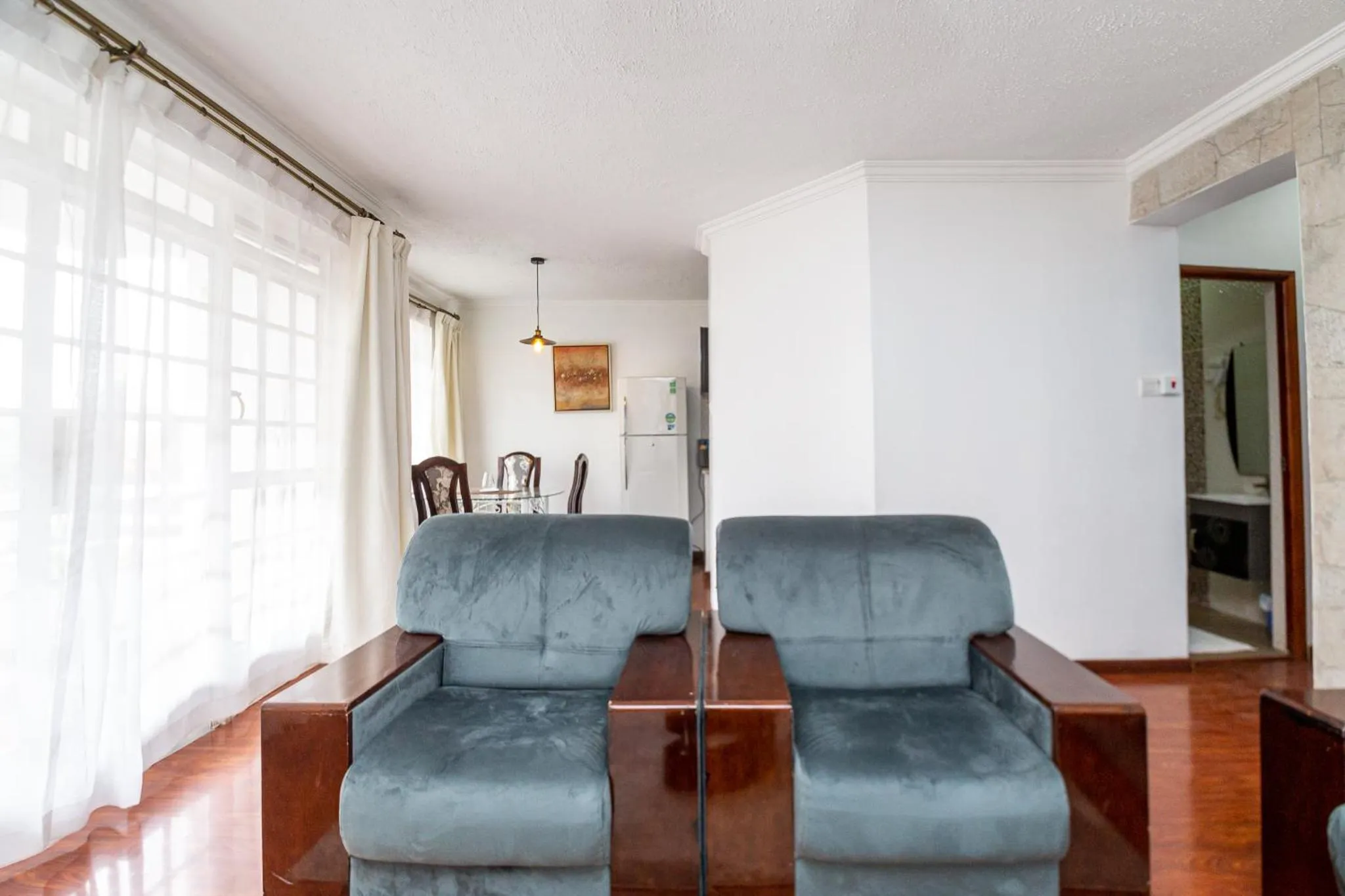 Living room in Eldon Apartments & Suites