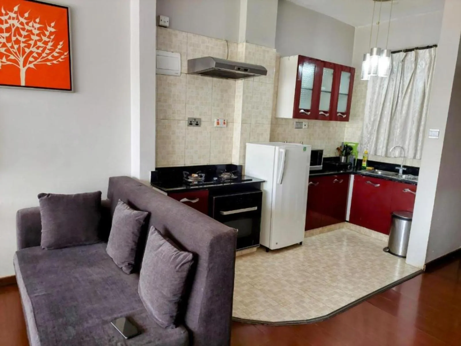 Kitchen or kitchenette in Eldon Apartments & Suites