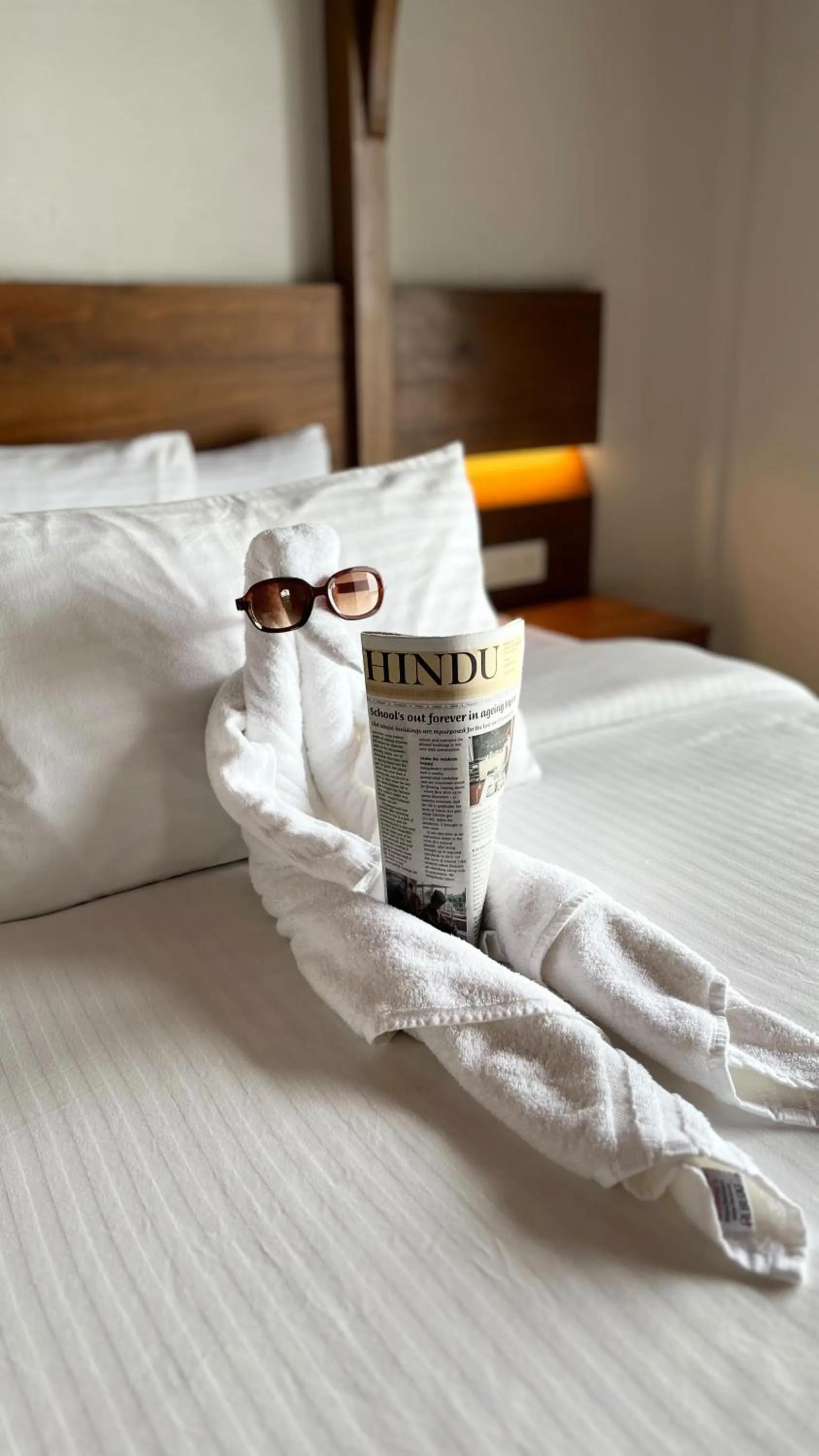 Decorative detail, Bed in Hotel Aaradhya