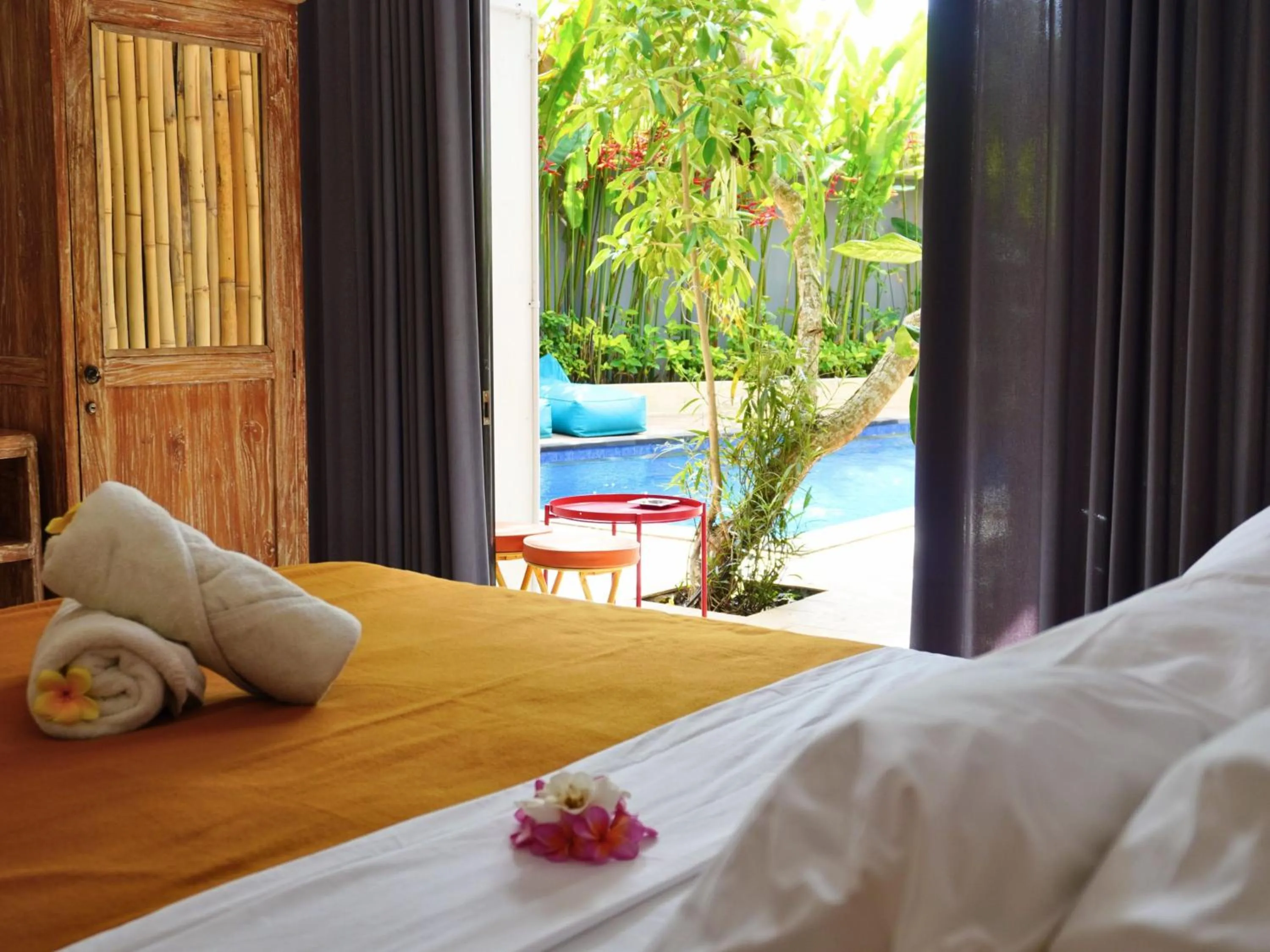 Bed in Summer of Surf Hostel Ungasan Uluwatu