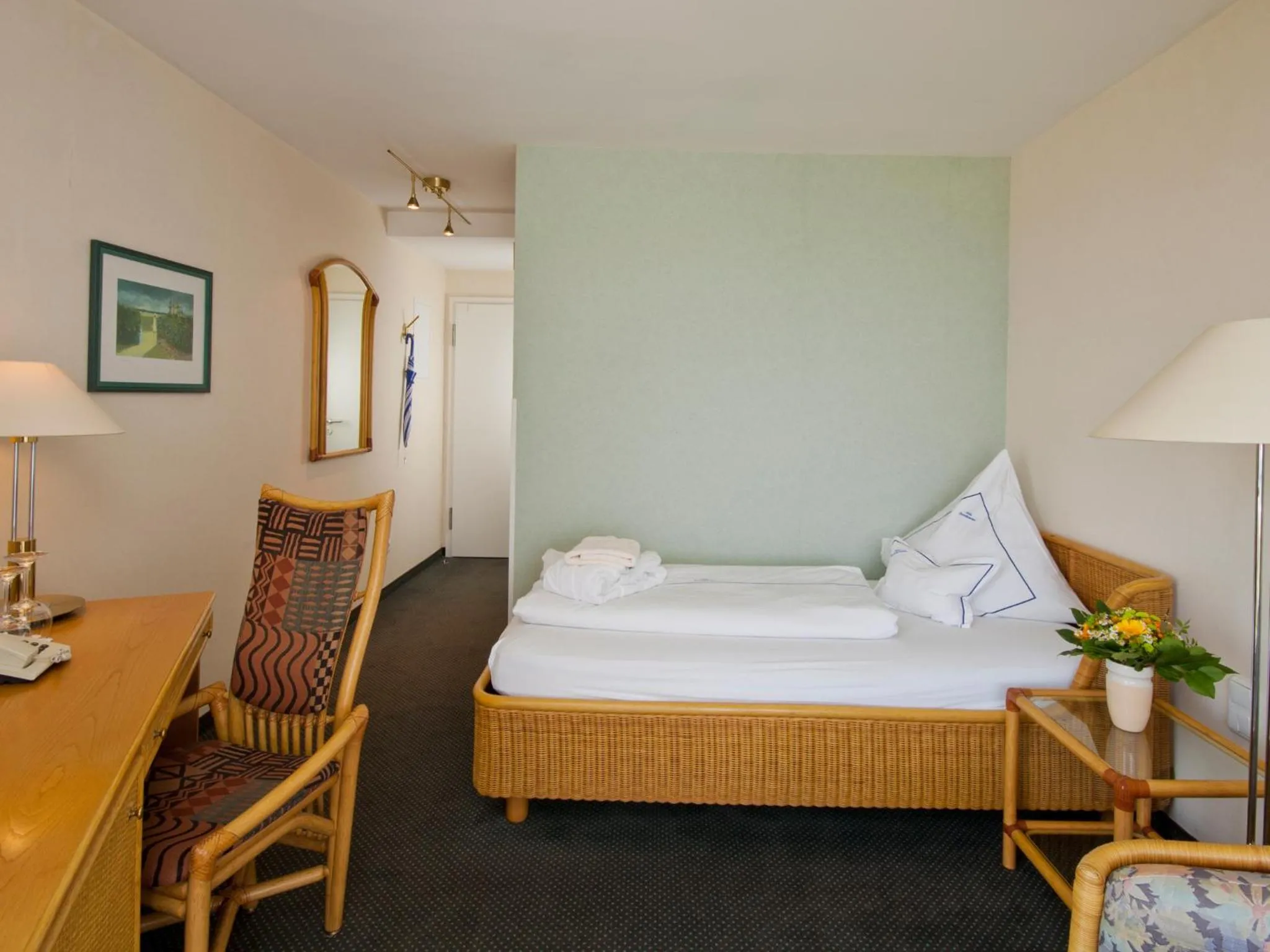 Photo of the whole room, Bed in Hotel Seeschlösschen