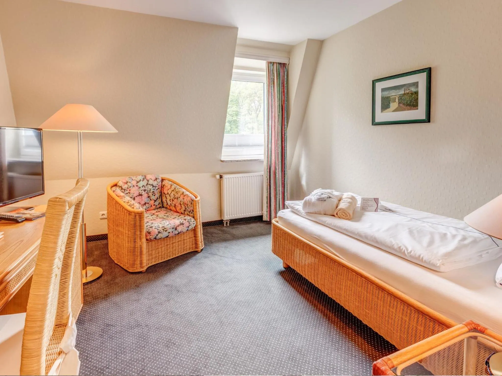 Photo of the whole room, Bed in Hotel Seeschlösschen