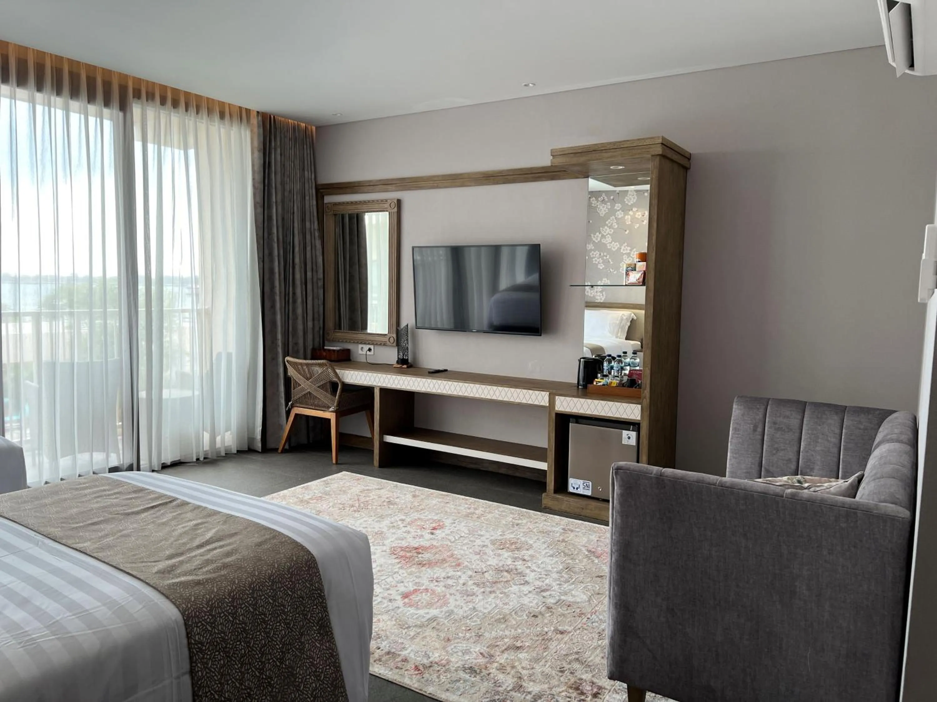 Bed in Tabebuya Resto & Resort