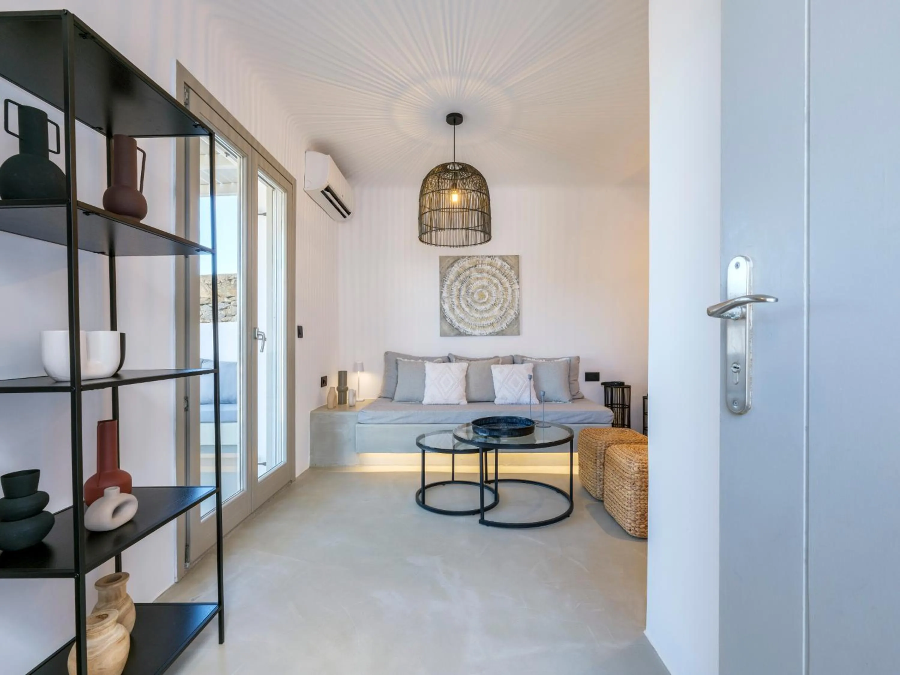 Living room in Mykonos Residence Villas & Suites Merchia beach