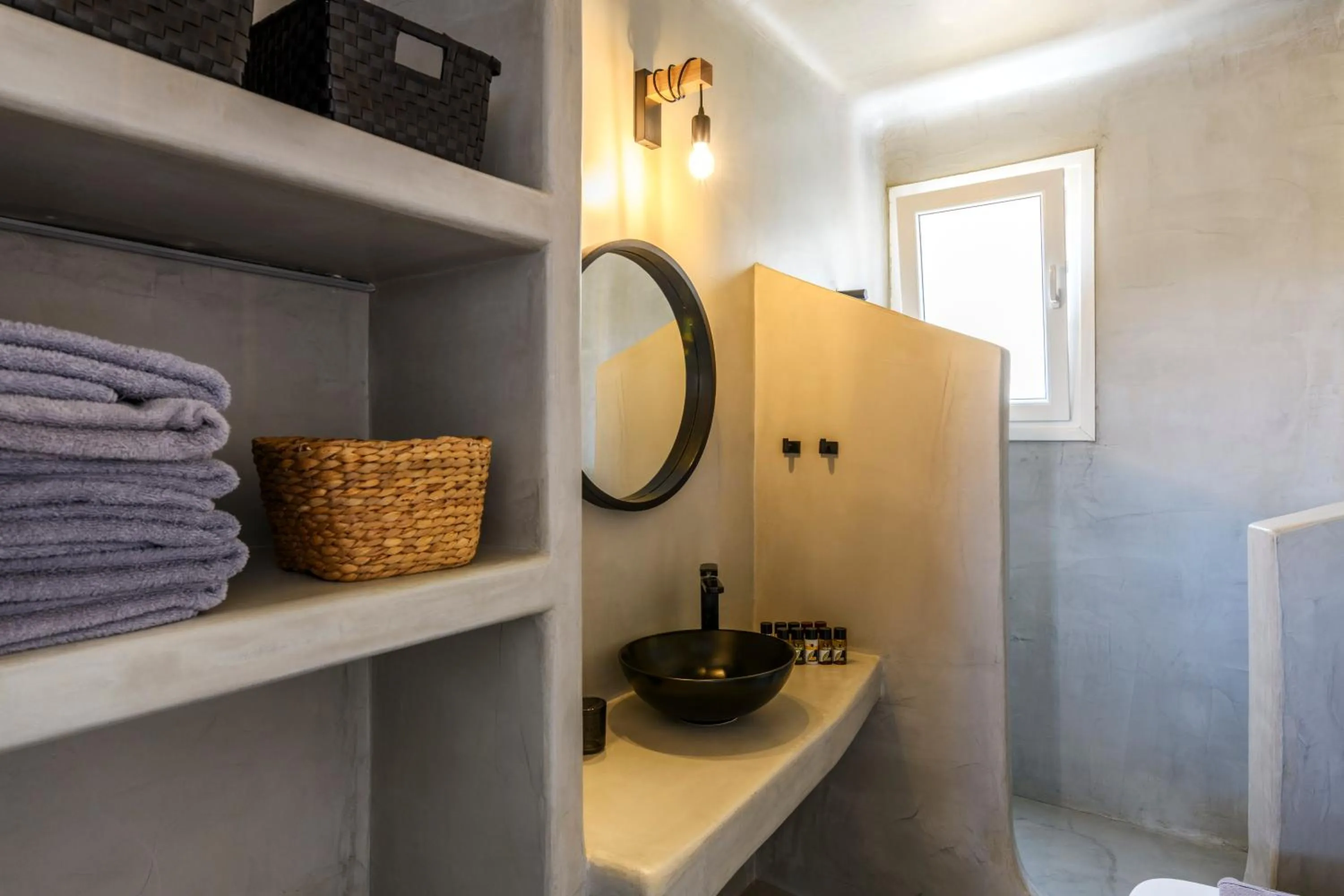 Shower in Mykonos Residence Villas & Suites Merchia beach