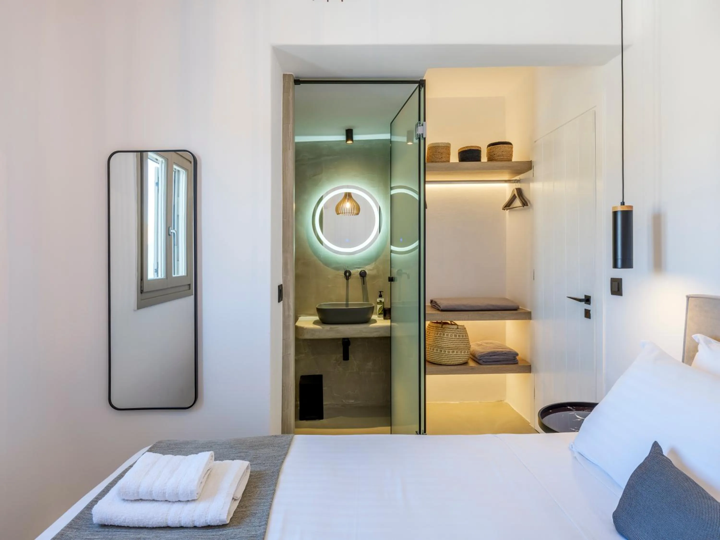 Toilet in Mykonos Residence Villas & Suites Merchia beach