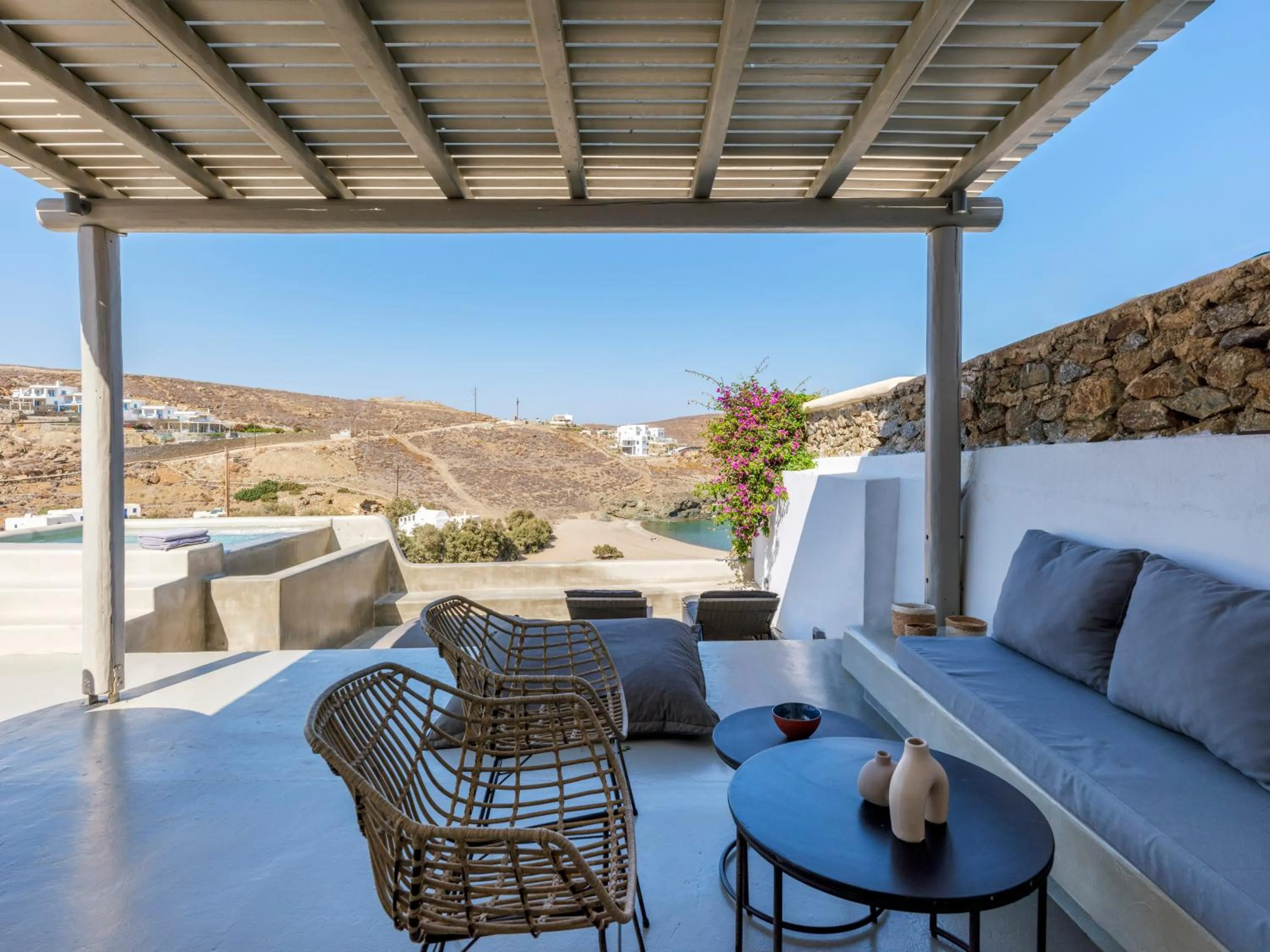 Day in Mykonos Residence Villas & Suites Merchia beach
