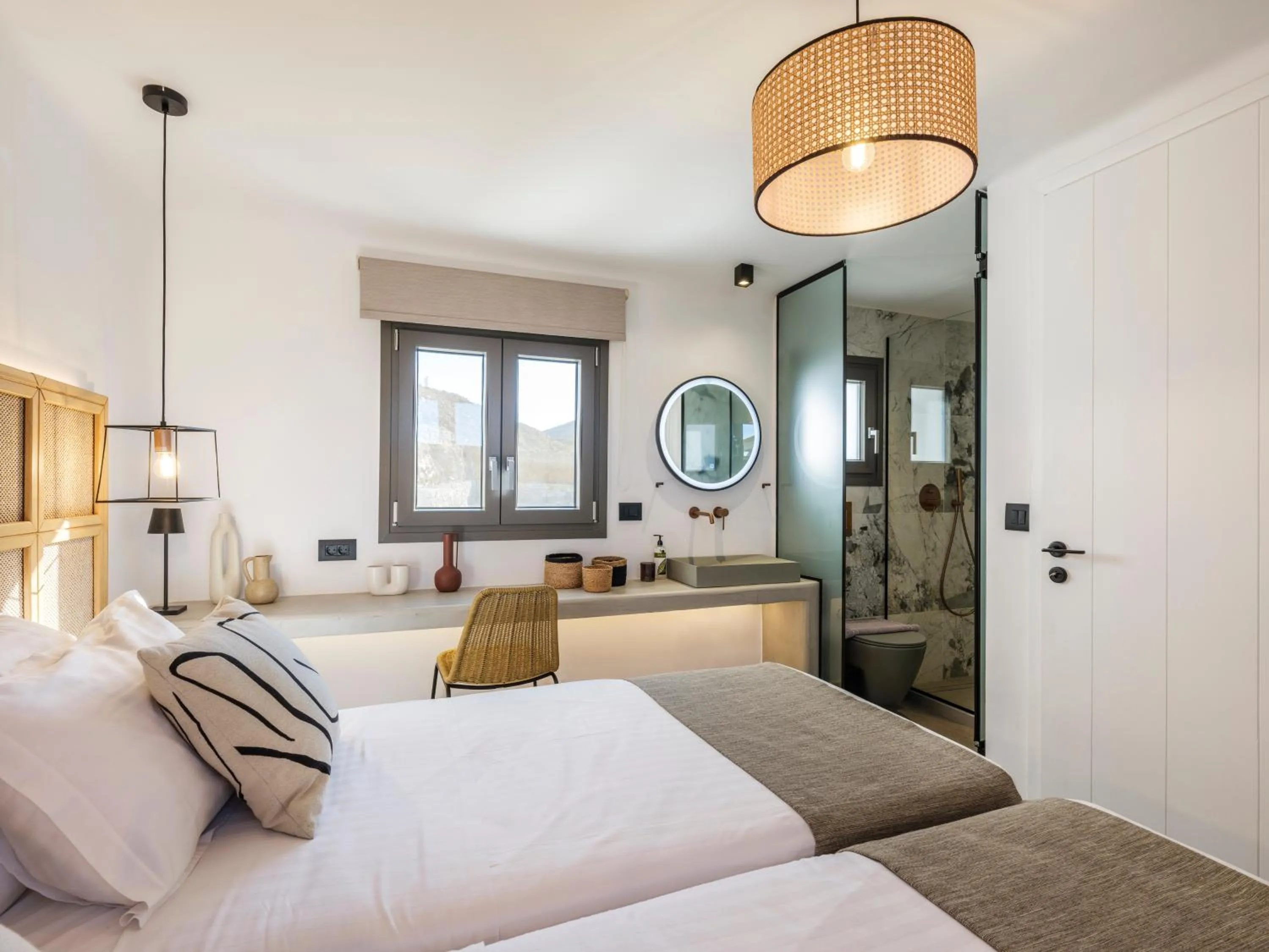 Toilet in Mykonos Residence Villas & Suites Merchia beach