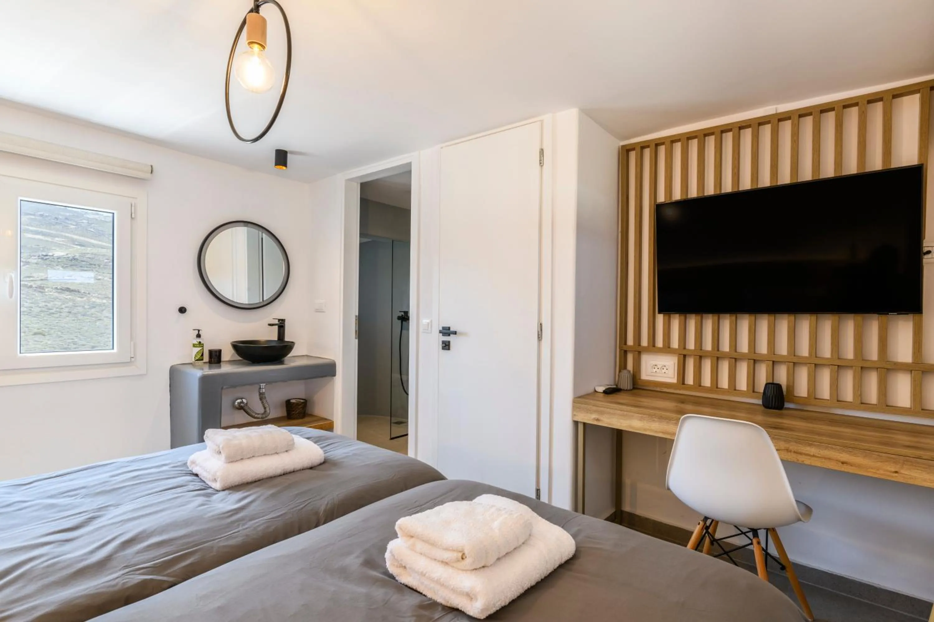 Toilet in Mykonos Residence Villas & Suites Merchia beach