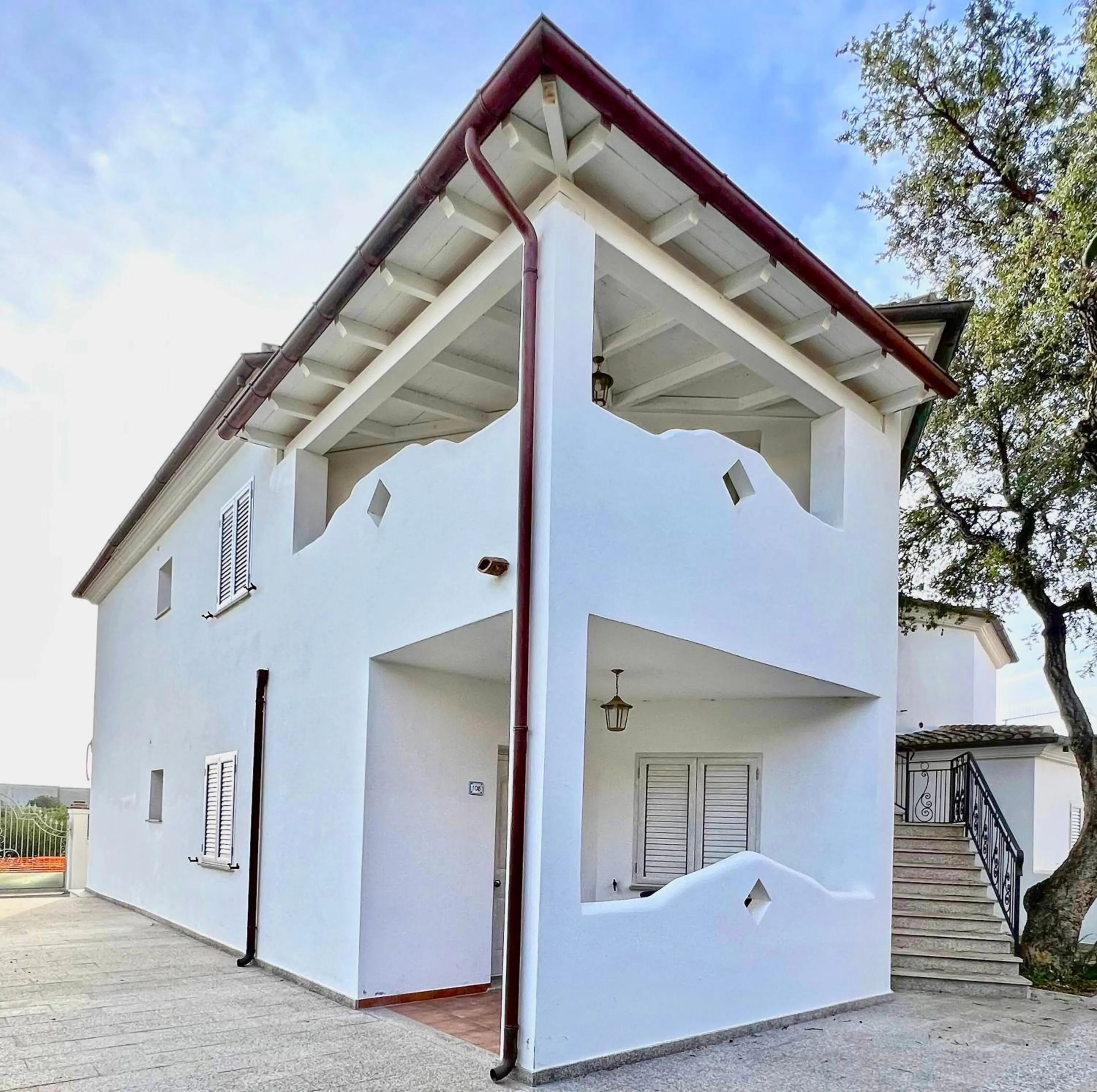 Property building in Residence in Orosei apartments with air conditioning and private outdoor area