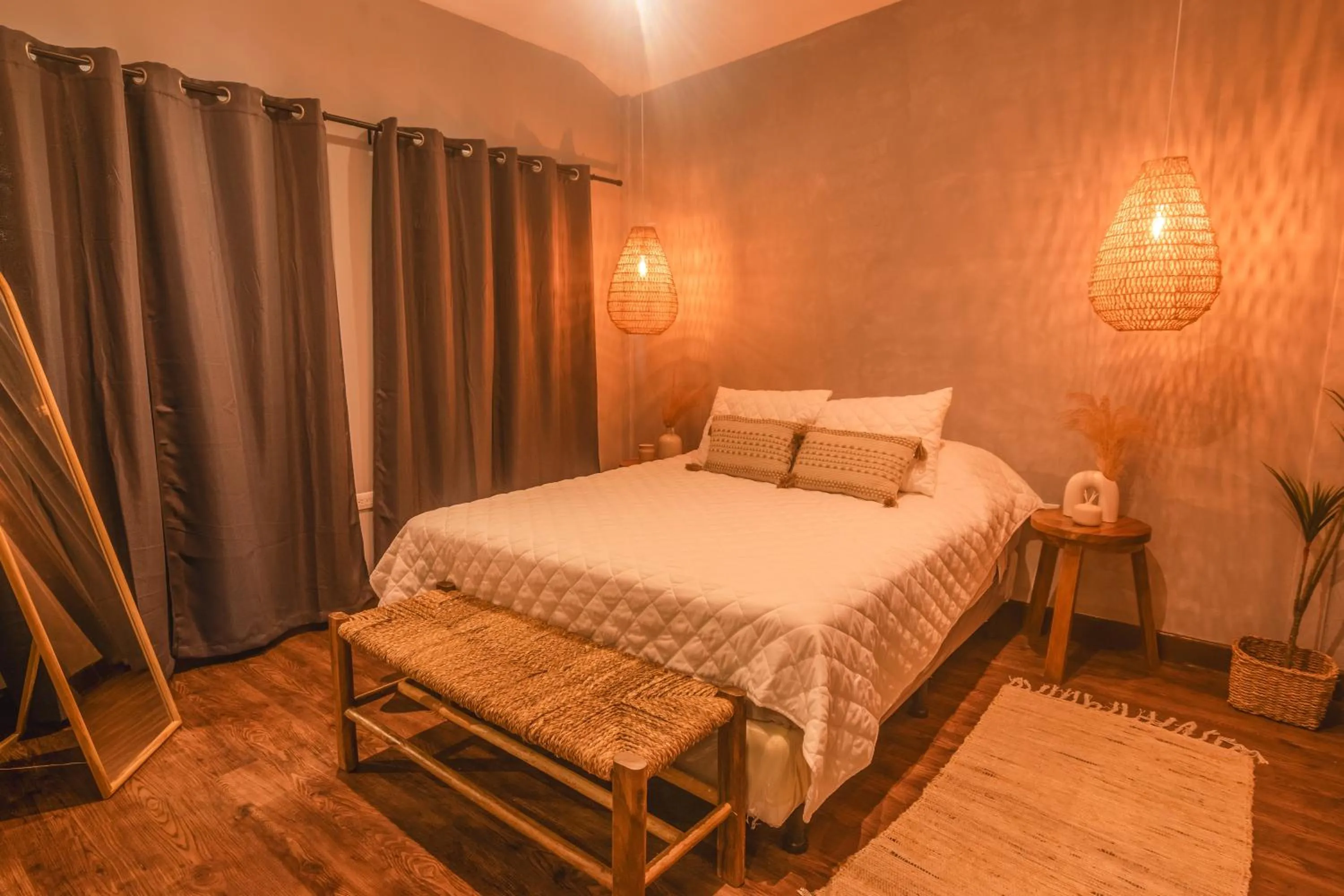 Bed in El Xalli Hotel