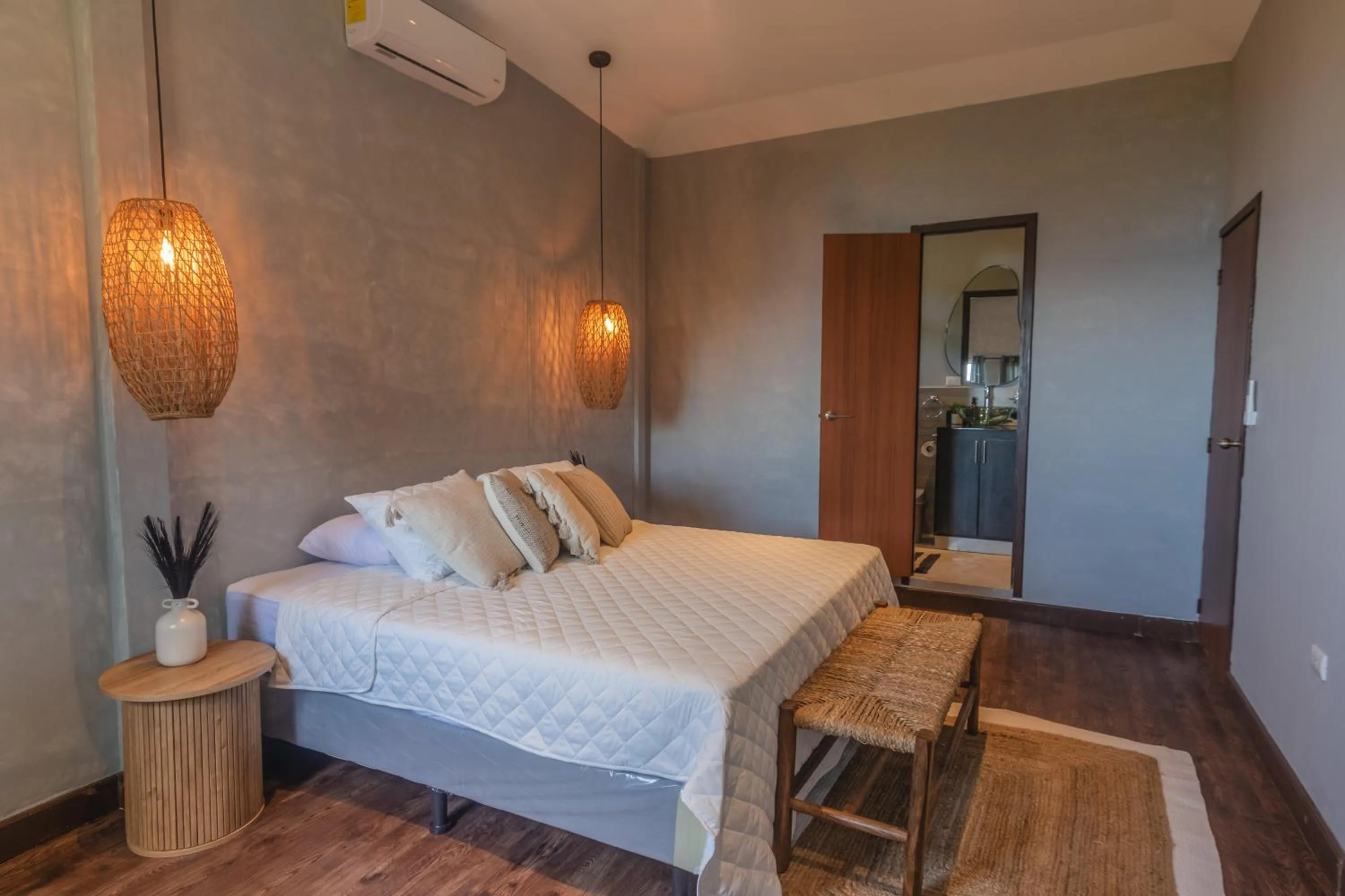 Bed in El Xalli Hotel