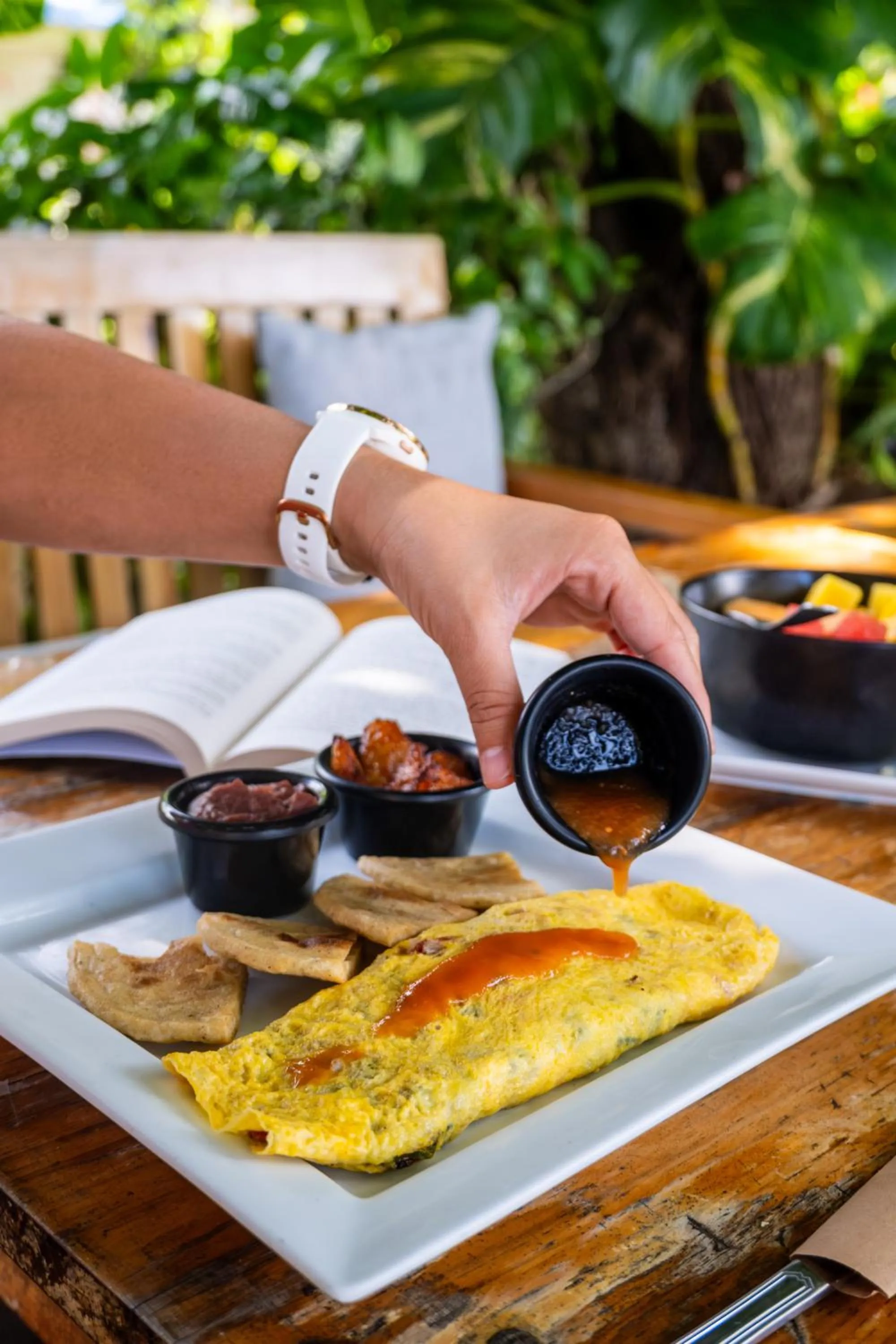 Food in El Xalli Hotel