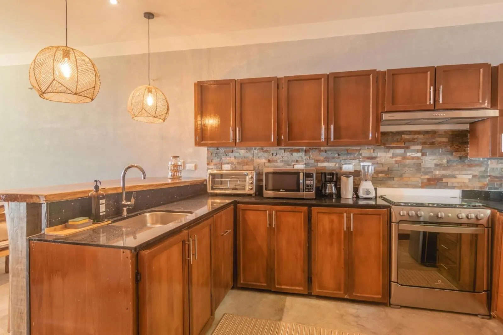 Kitchen or kitchenette in El Xalli Hotel