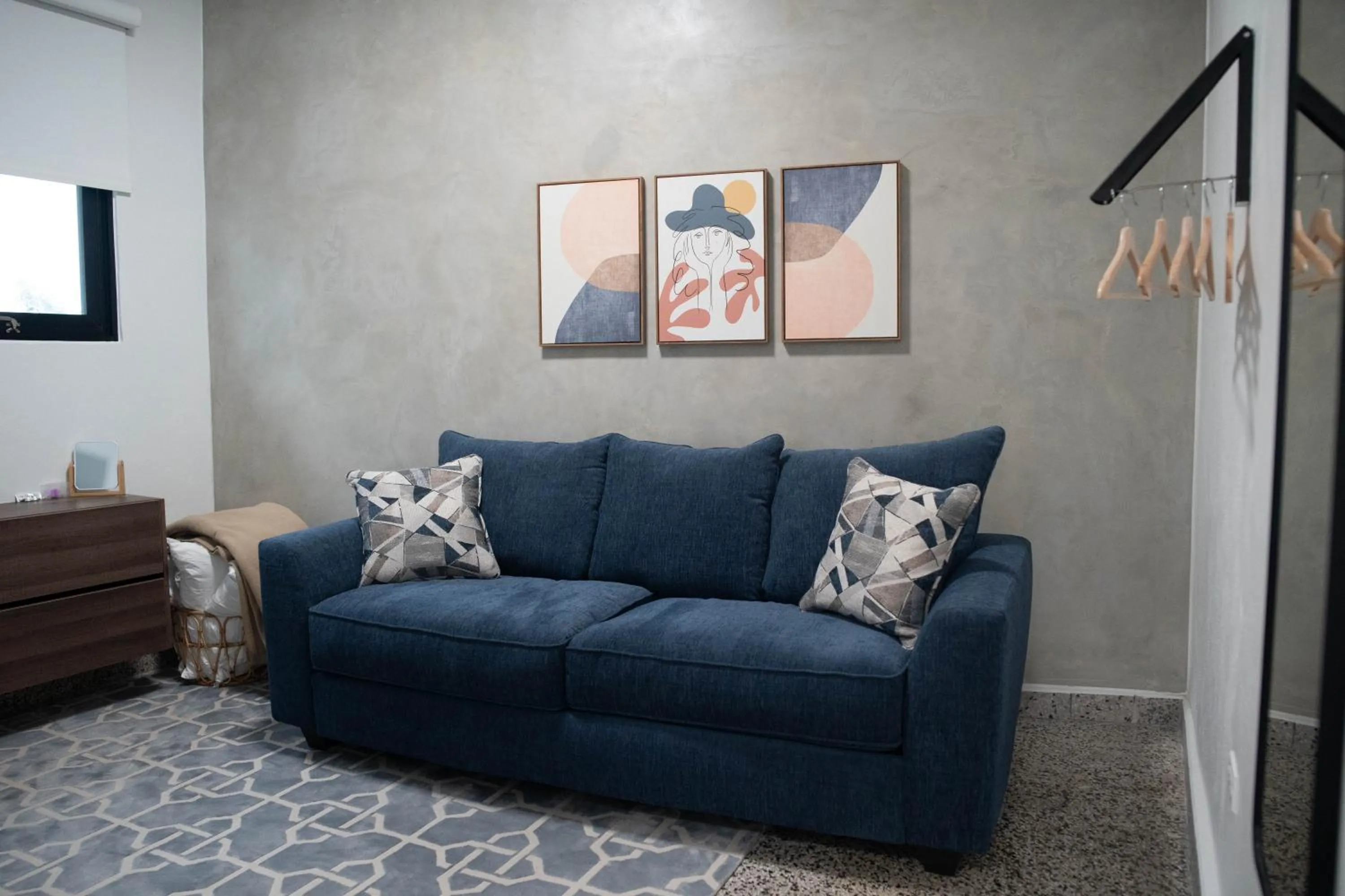 Living room in The Looking Glass Hotel