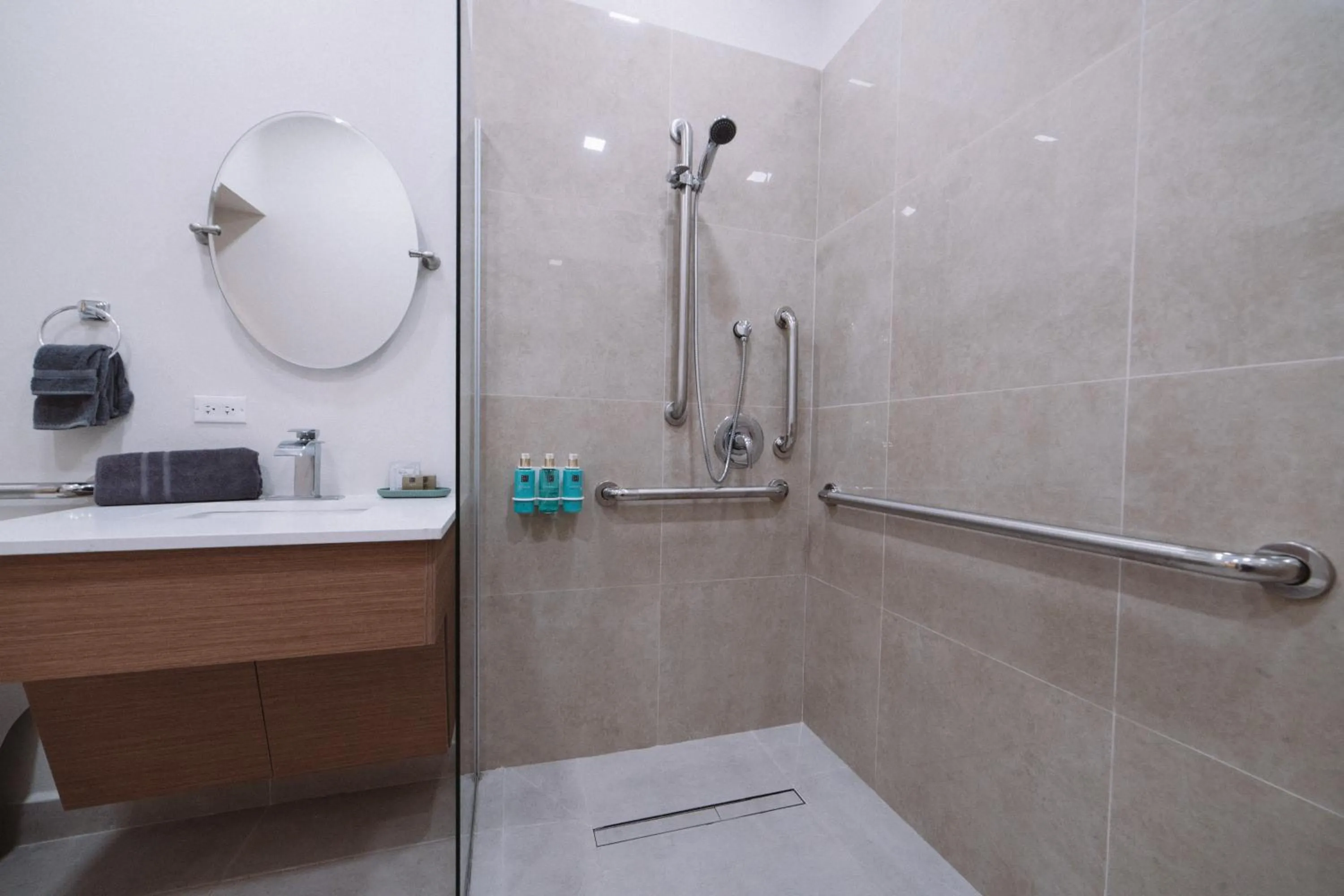 Shower in The Looking Glass Hotel