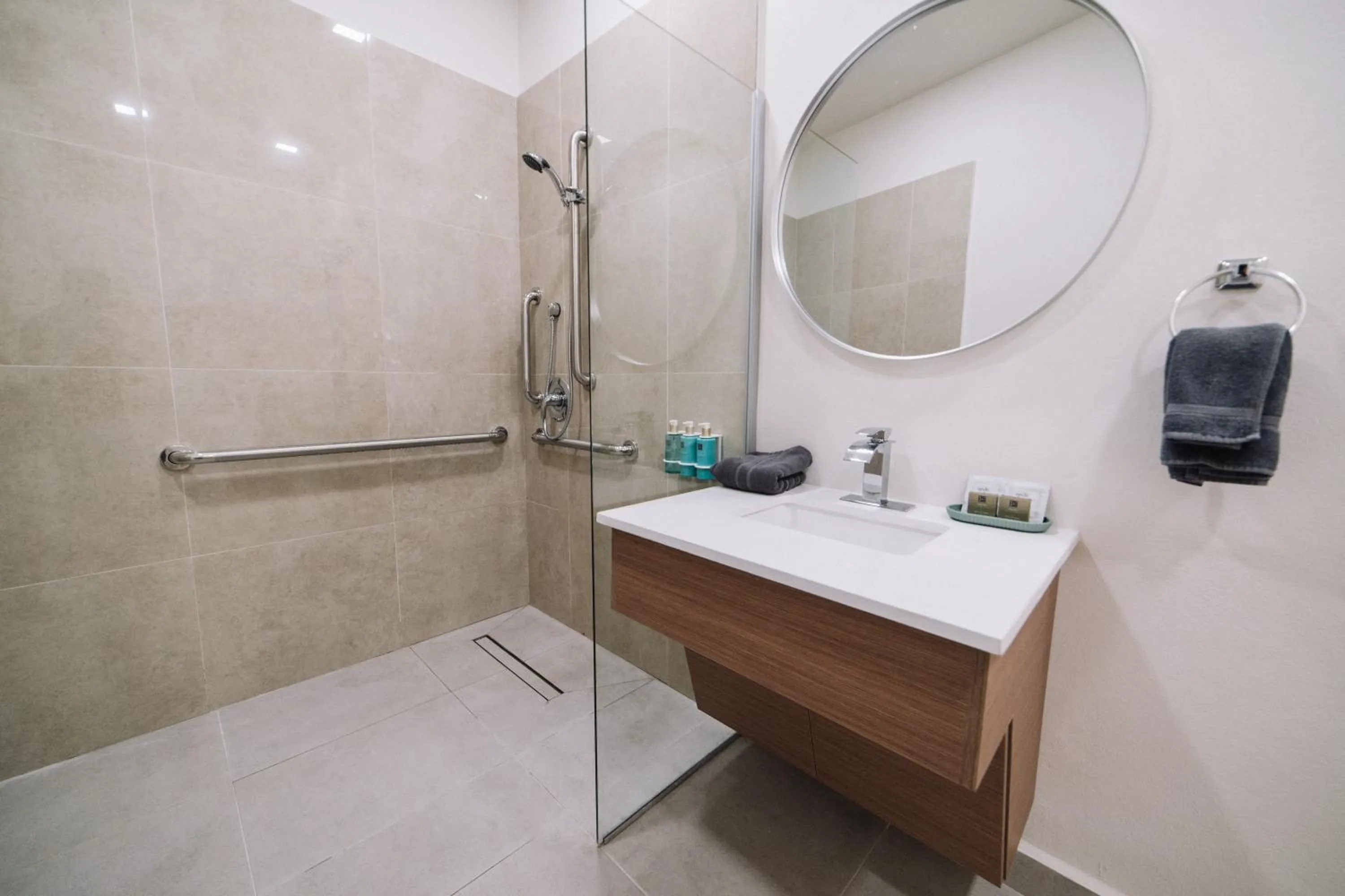 Shower in The Looking Glass Hotel