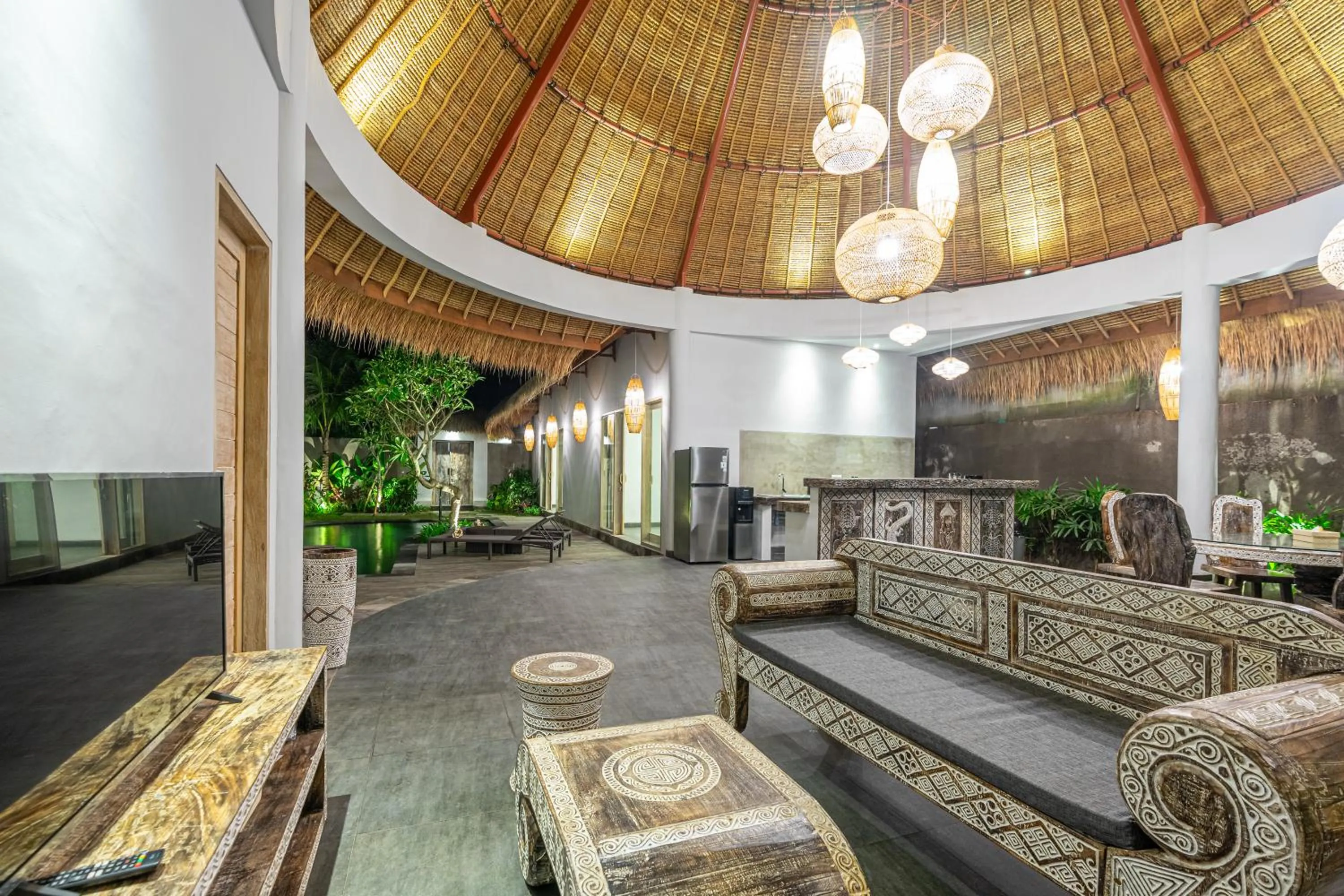 Living room in Brand new Luxury 3BR villa Ethnic Ubud #3