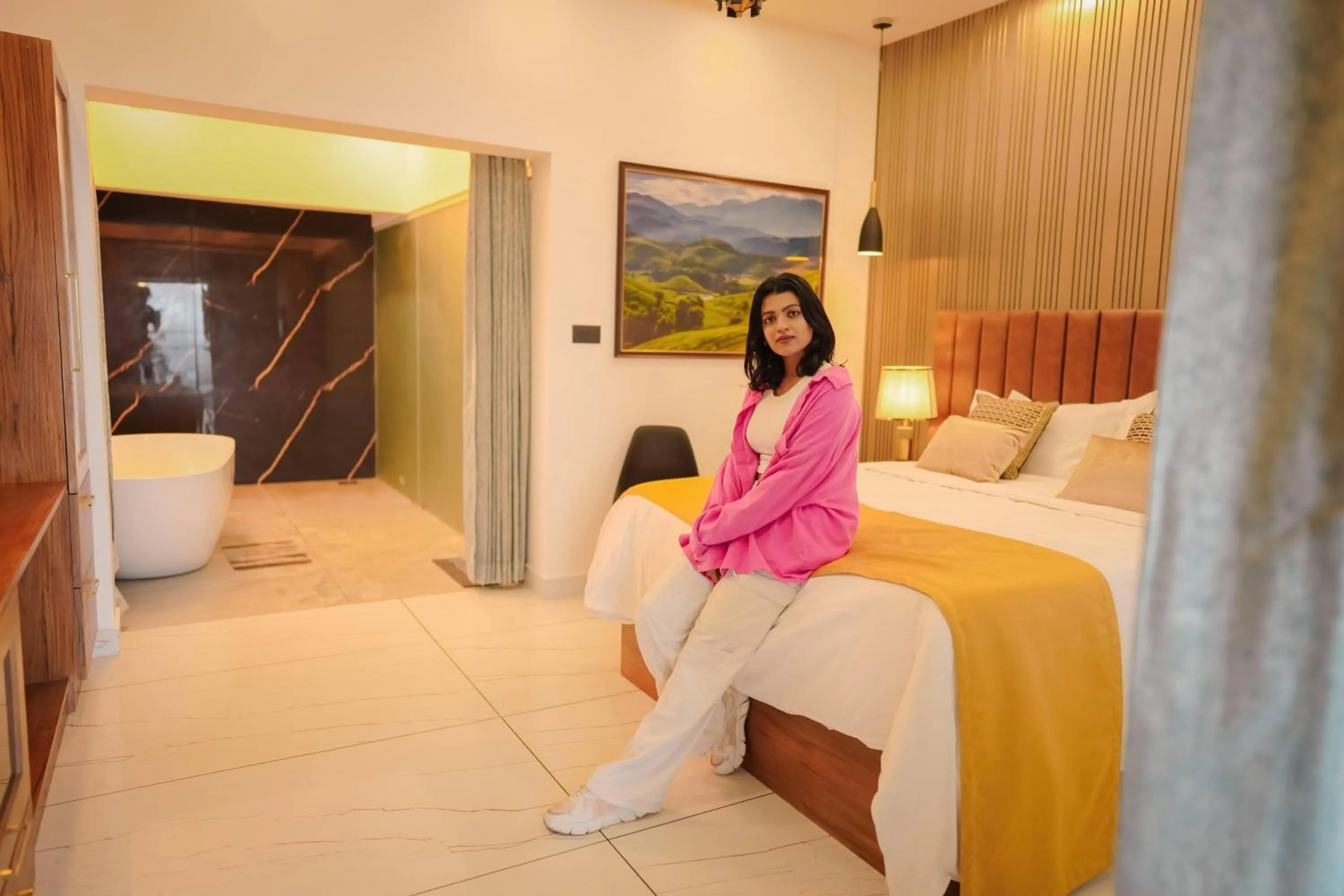 Bedroom, Bed in Misty Wonders