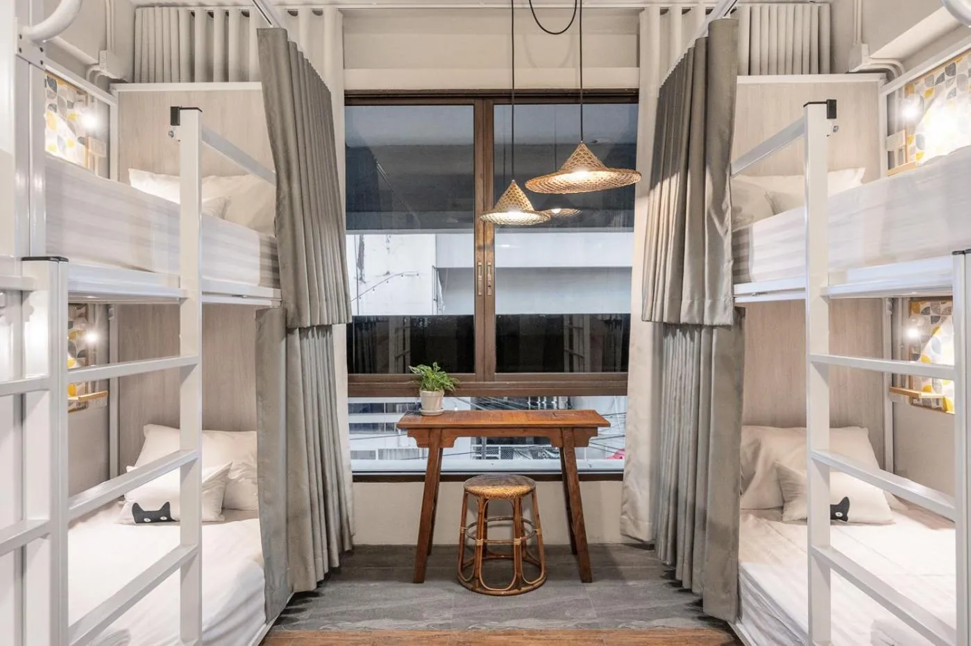 Bed in Unplugged at Bangrak Design Hostel