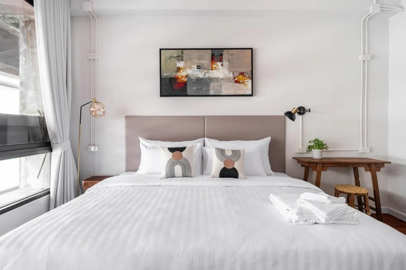 Bed in Unplugged at Bangrak Design Hostel