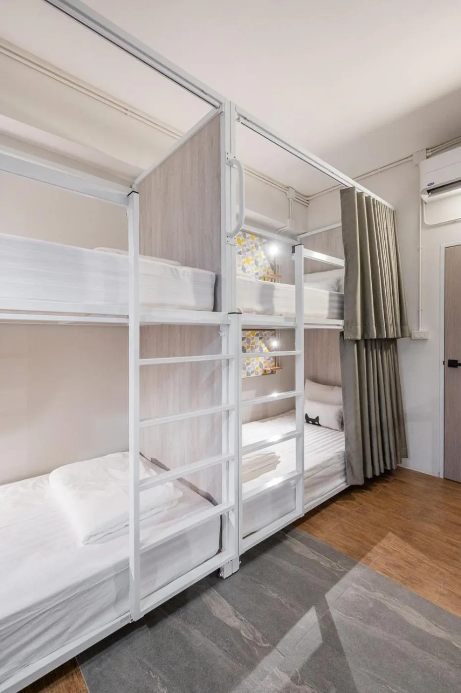 Bed in Unplugged at Bangrak Design Hostel