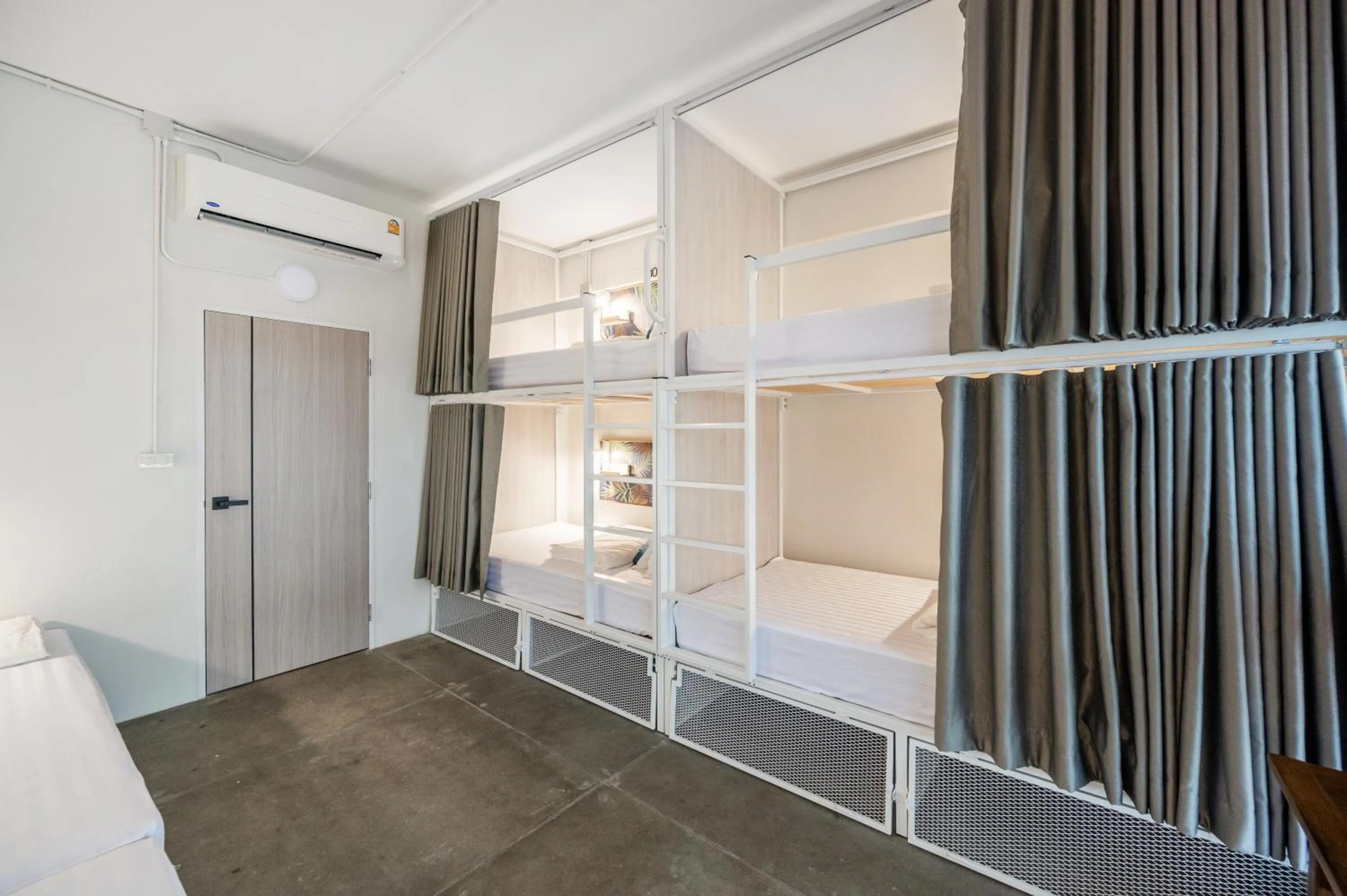 Bed in Unplugged at Bangrak Design Hostel