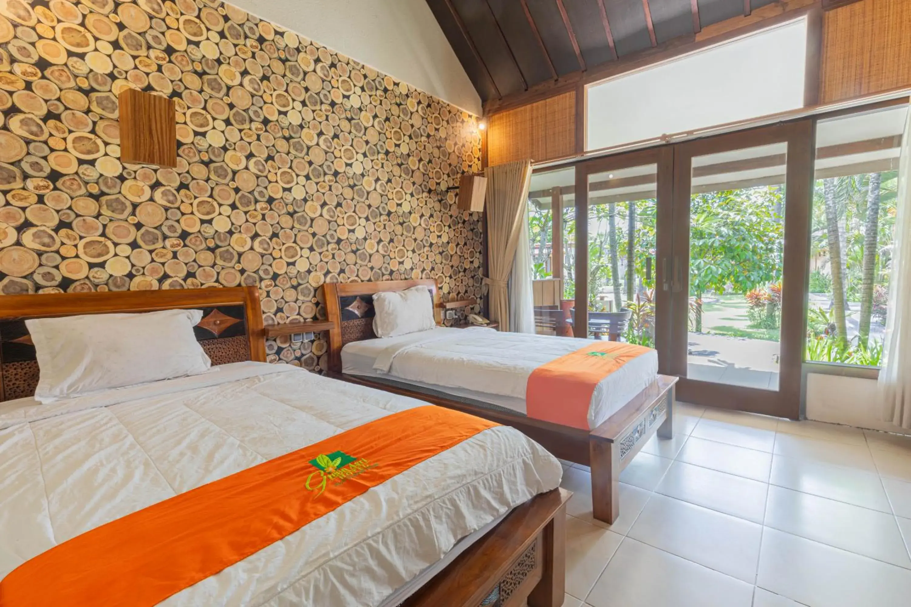 Twin Room with Garden View in Green Asri Hotel Twin Room with Garden View in Green Asri Hotel