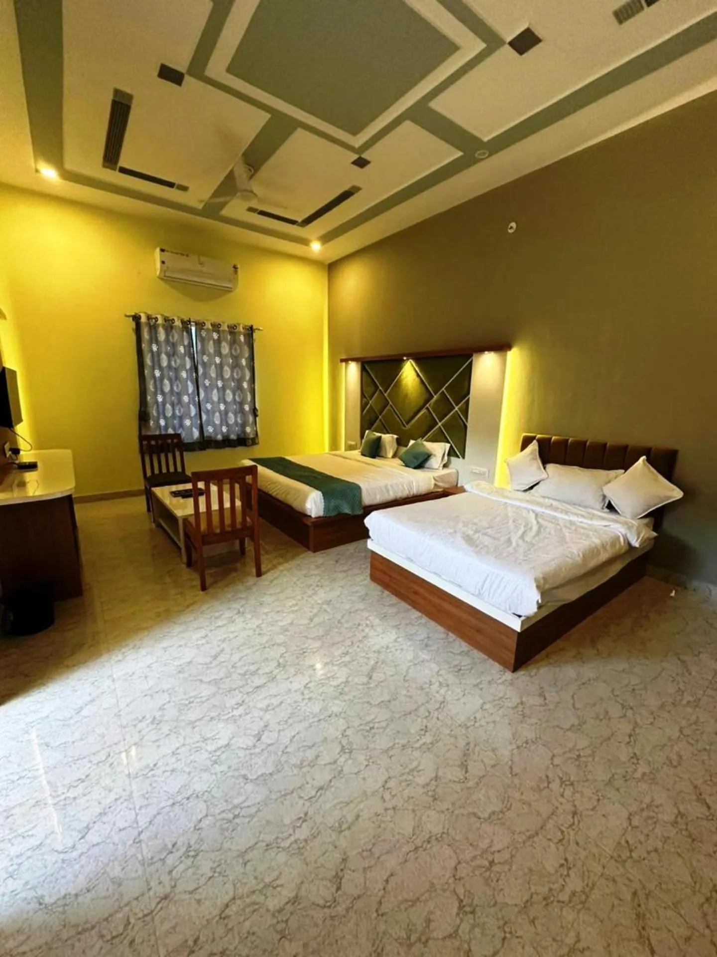 Bed in Savitri Valley Resort A Luxury Resort