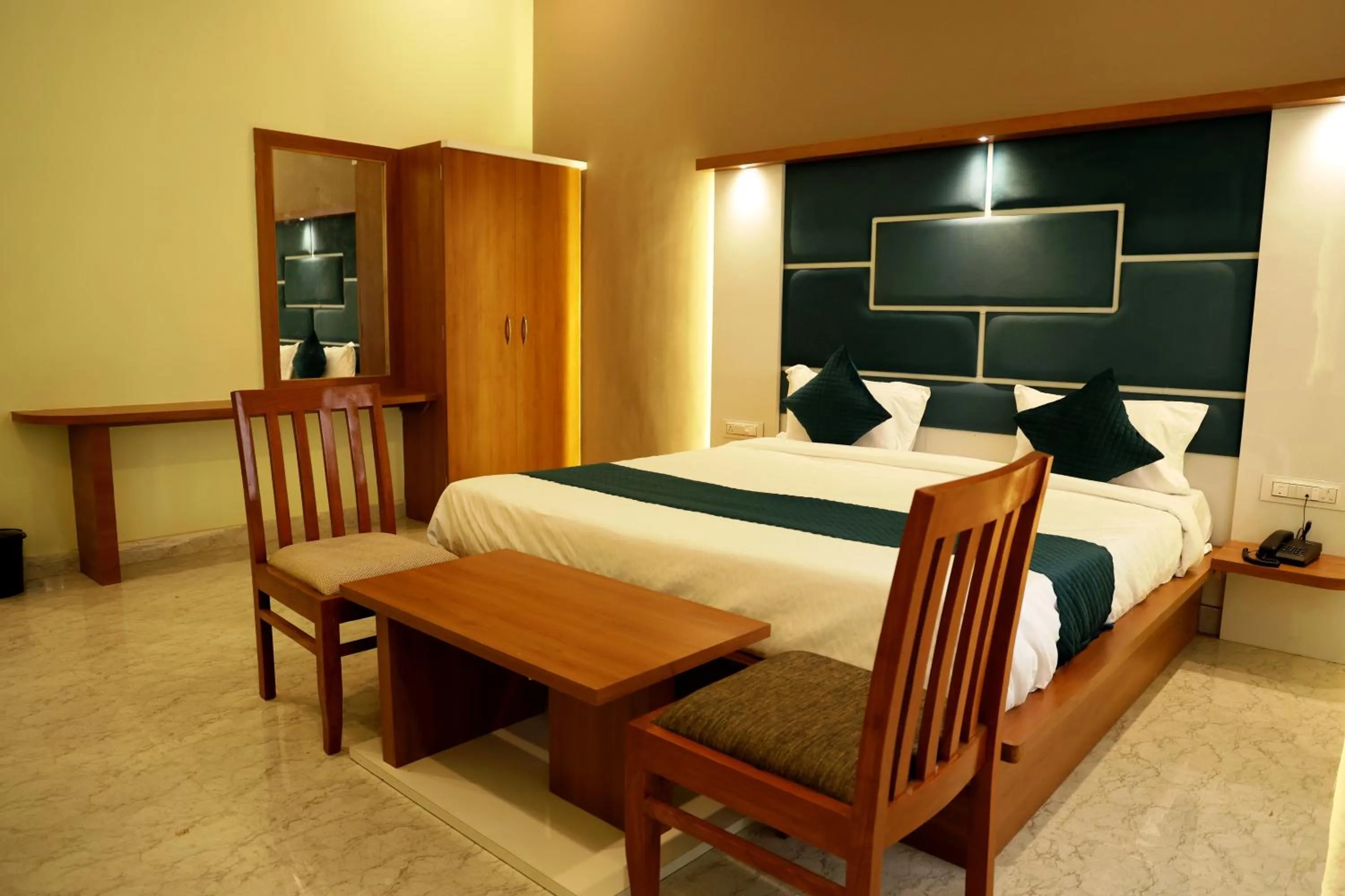 Bed in Savitri Valley Resort A Luxury Resort