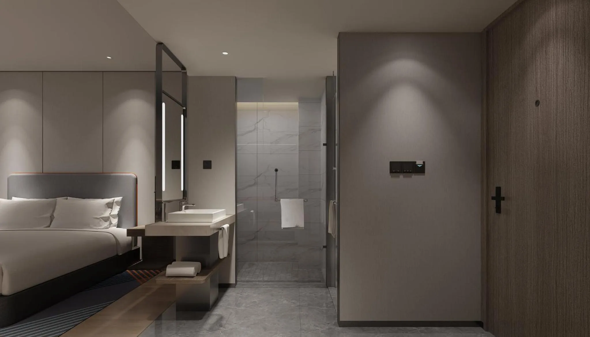 Photo of the whole room, Bed in Holiday Inn Express Changsha Development Zone by IHG