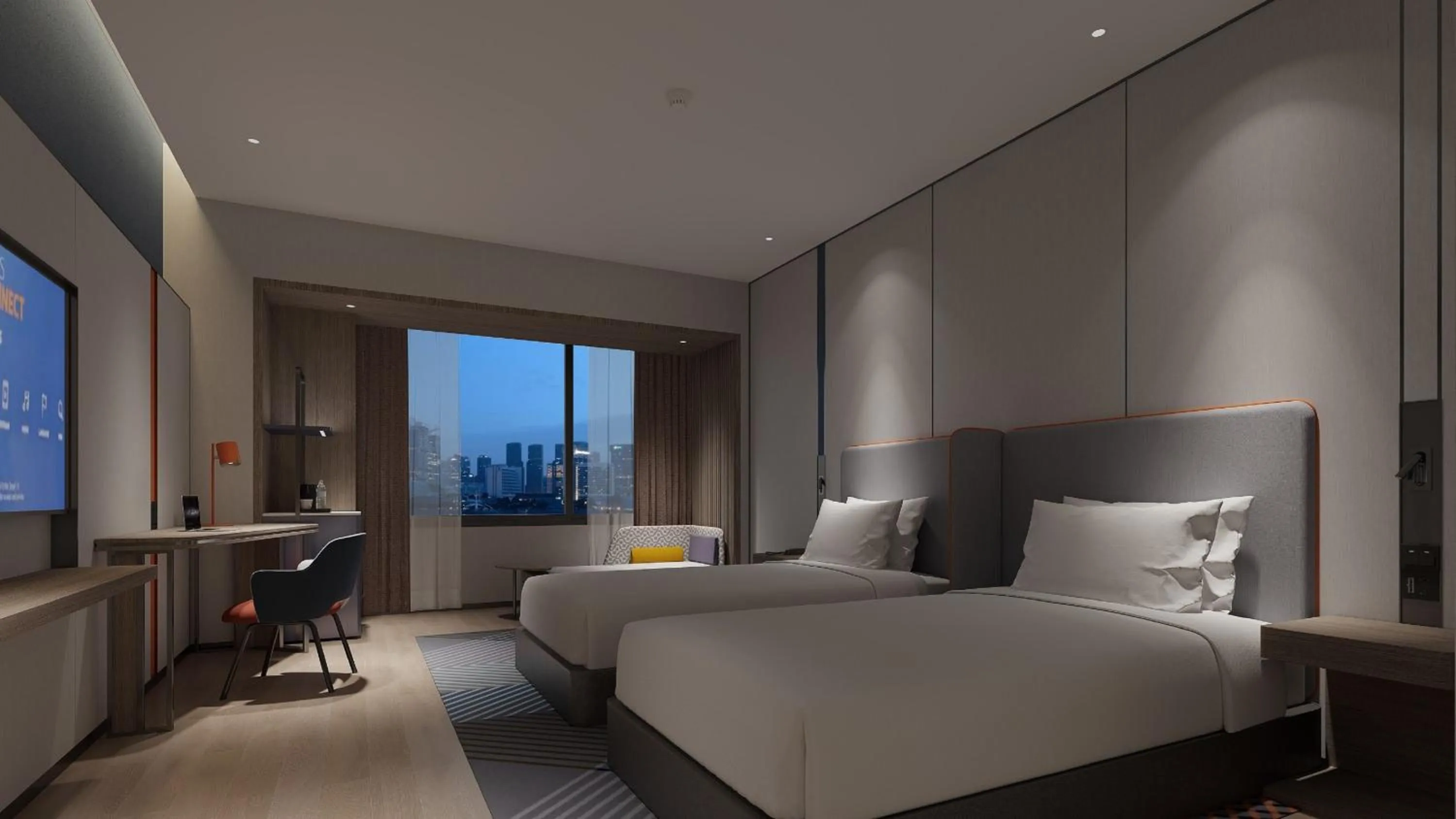Photo of the whole room, Bed in Holiday Inn Express Changsha Development Zone by IHG