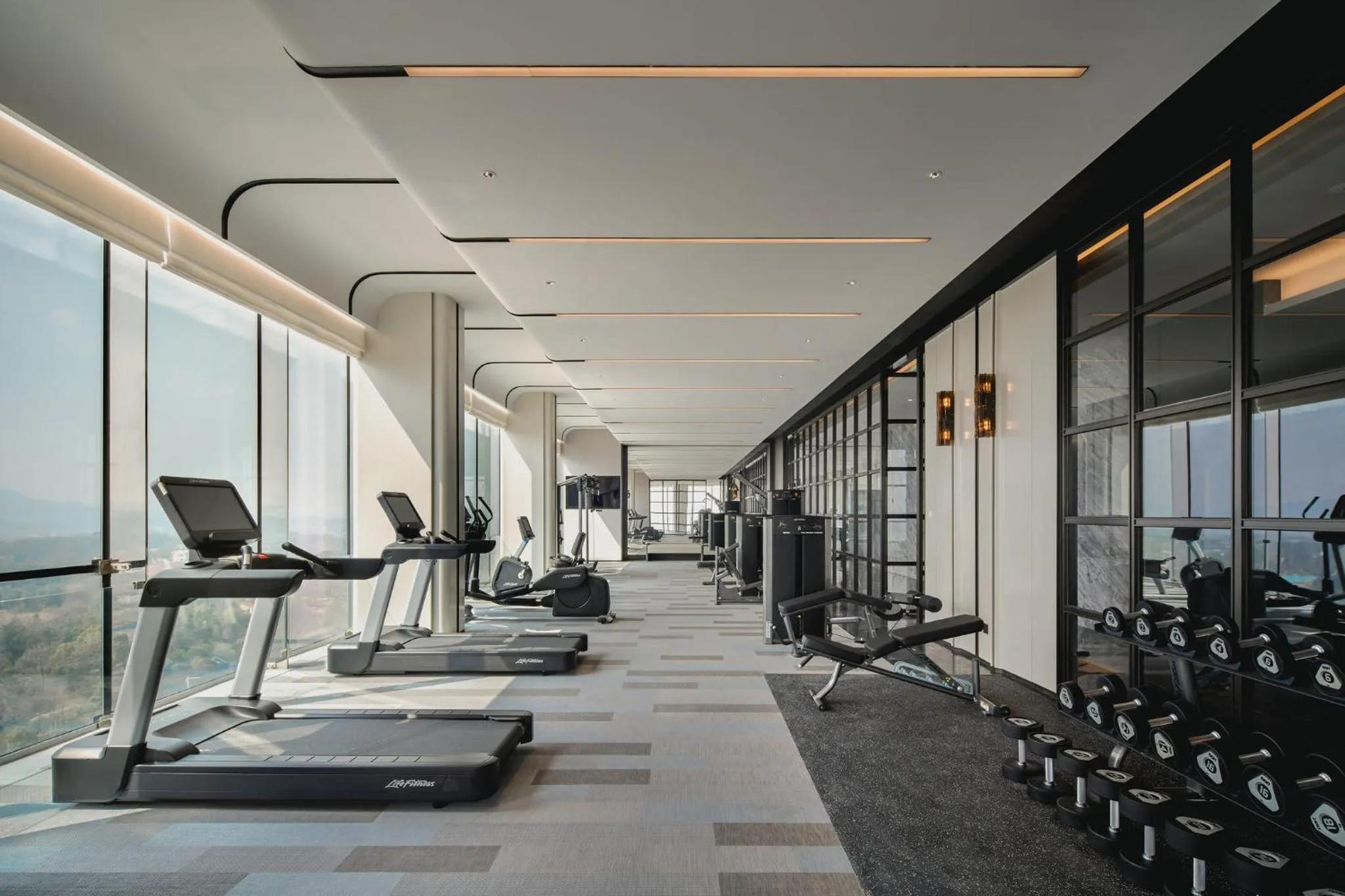 Fitness centre/facilities in Crowne Plaza Ezhou by IHG